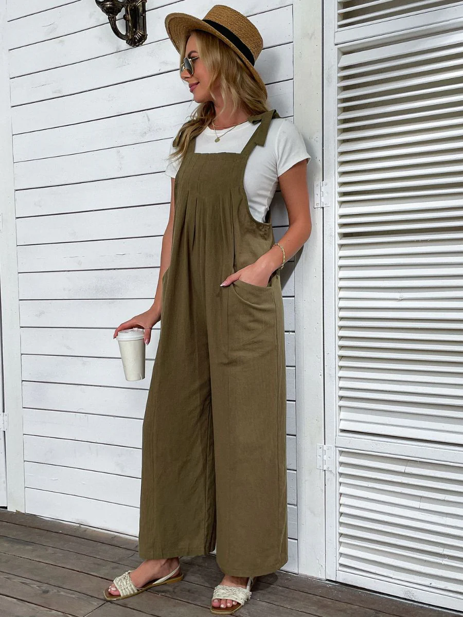 ACACIA OVERALLS - OLIVE - Image 5