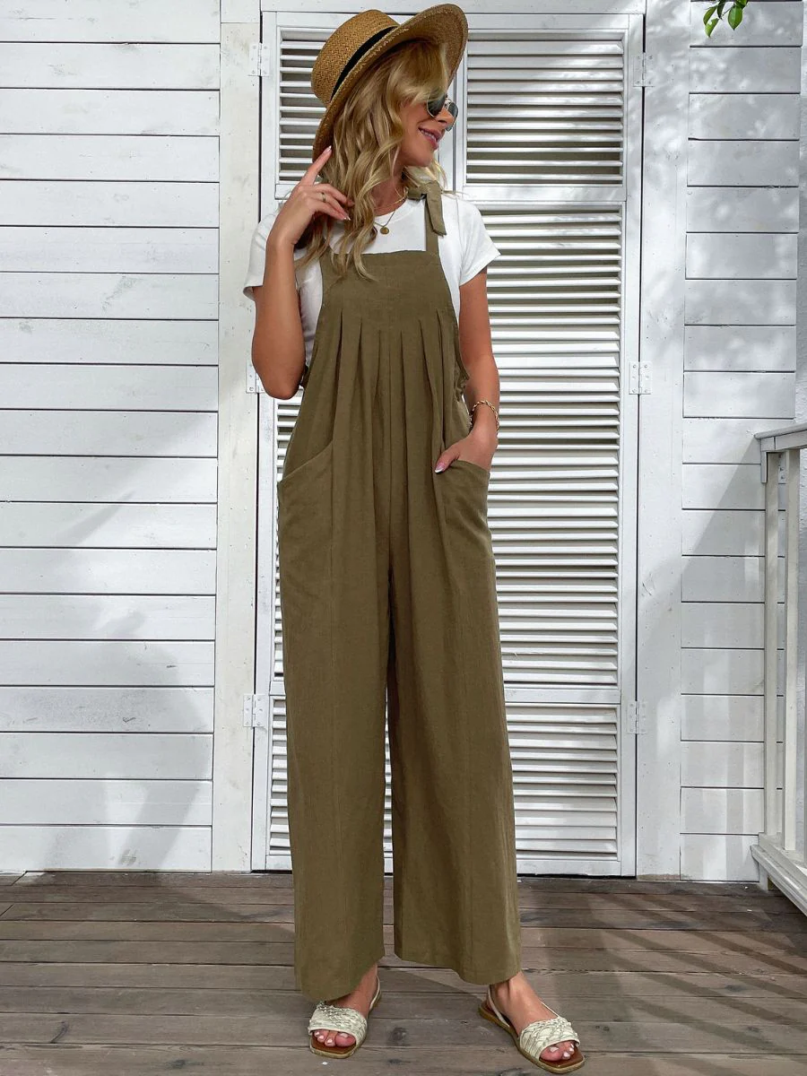 ACACIA OVERALLS - OLIVE - Image 6