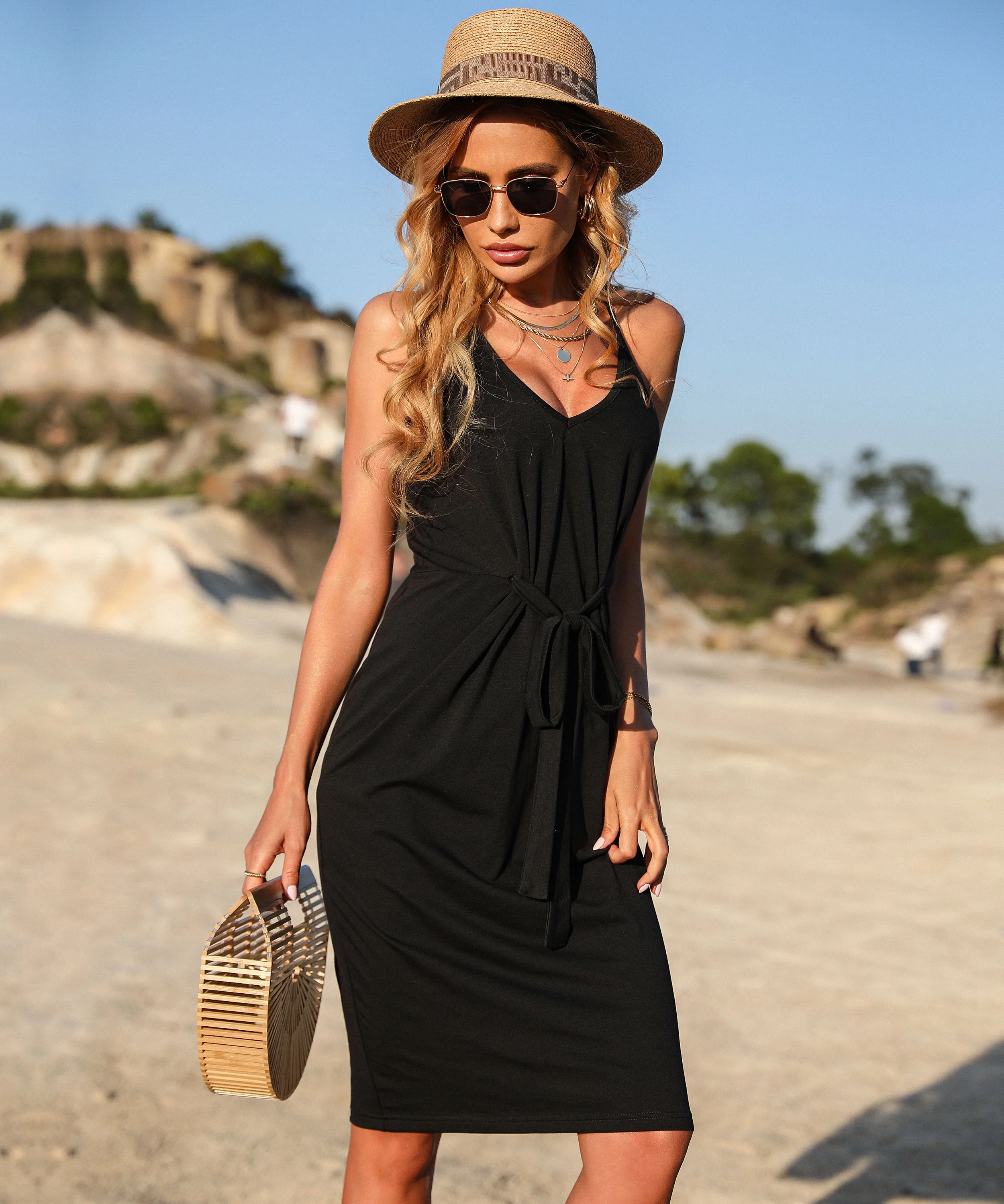 ADKINS MINI DRESS – BLACK - Image 5