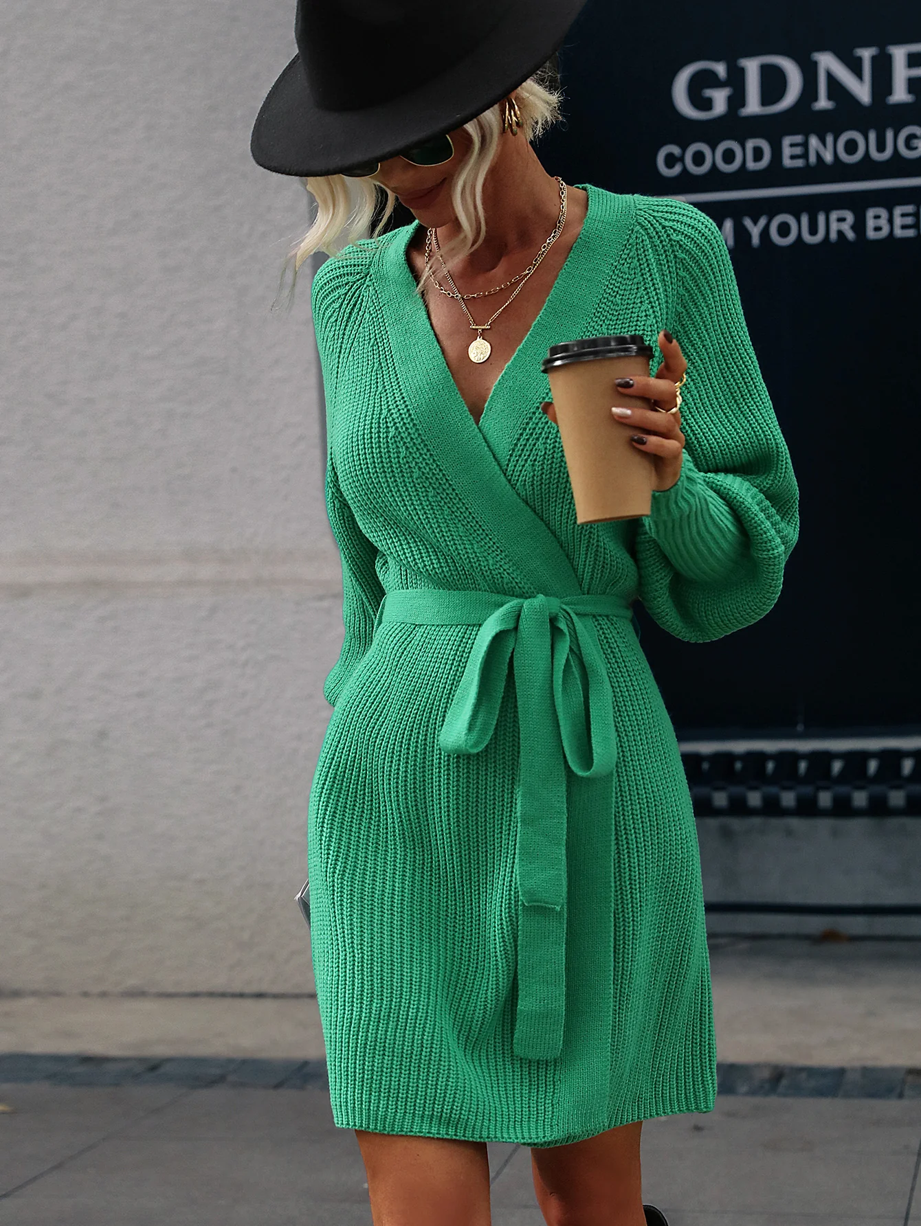 AERILYN KNIT CARDRESS - PARAKEET - Image 4