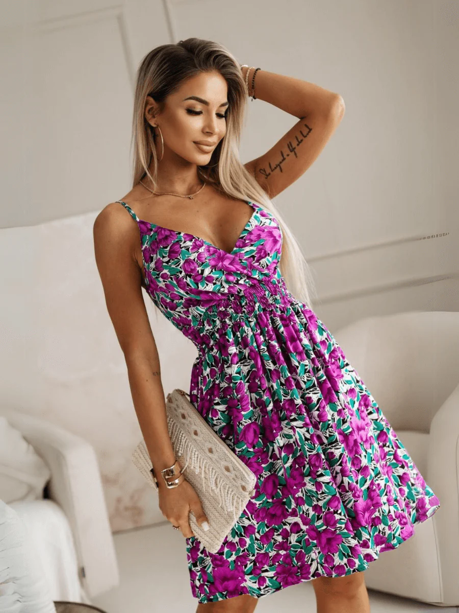 Aletta Flowy Babydoll Mini Dress - Image 9