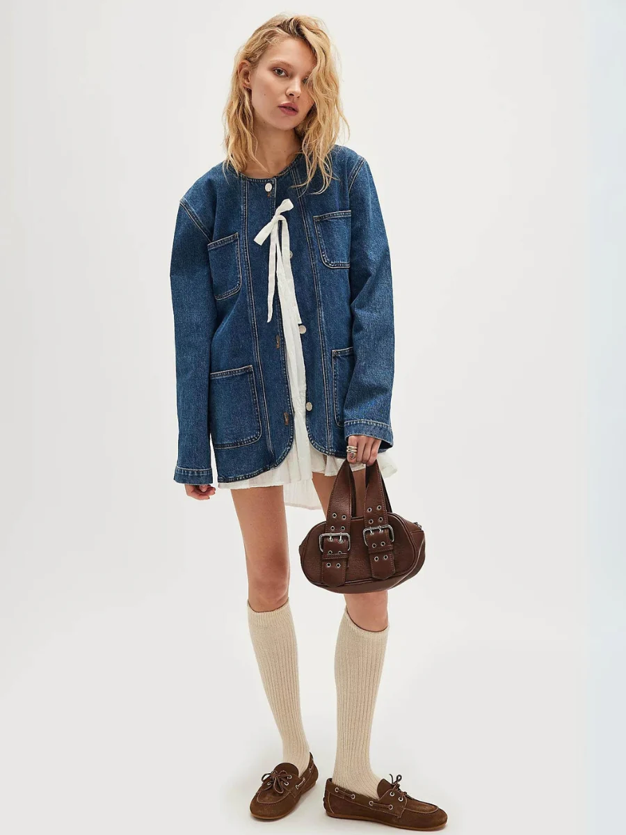 All Set Relaxed Denim Jacket - Image 2