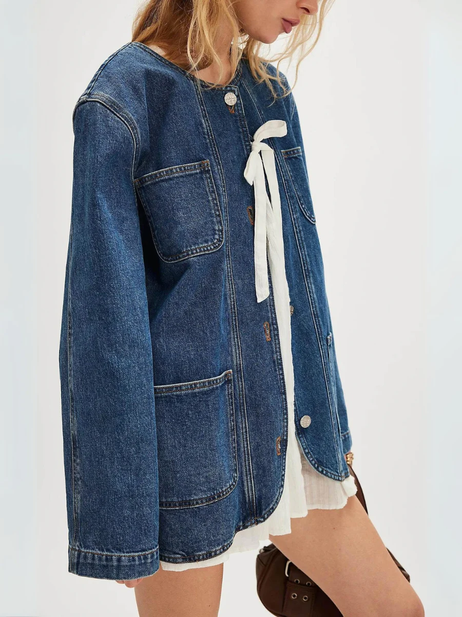 All Set Relaxed Denim Jacket - Image 3