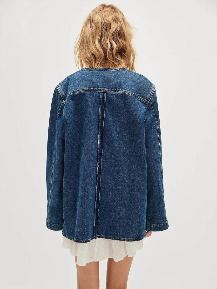 All Set Relaxed Denim Jacket - Image 4