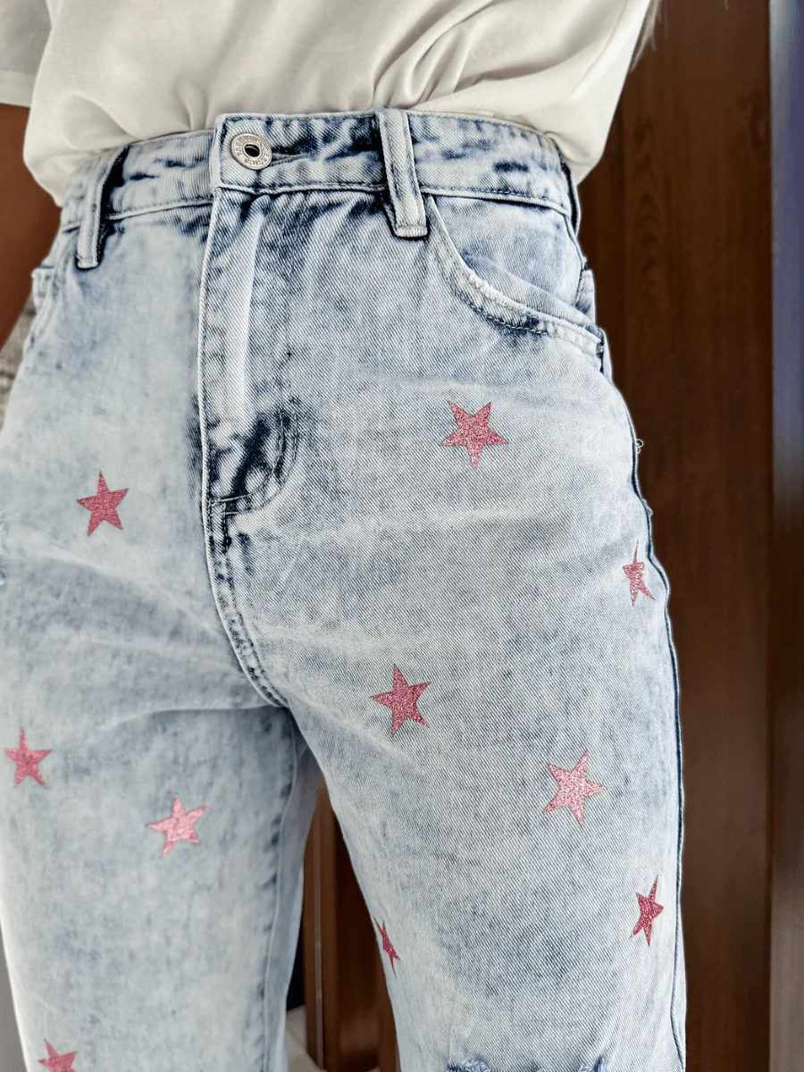 AMERICA POP STAR DISTRESSED HIGH RISE DENIM - Image 2