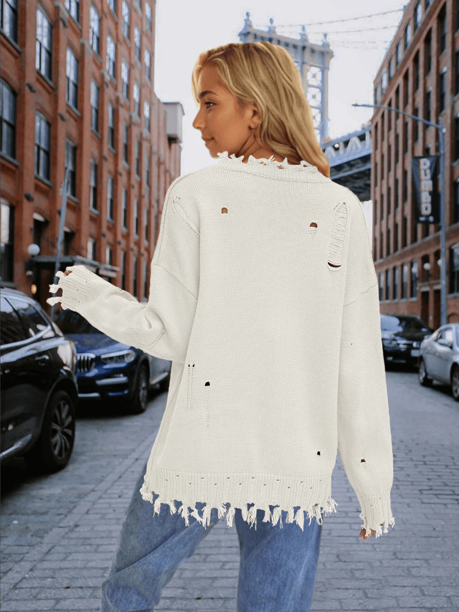 American Flag Relaxed Knit Sweater - Image 6