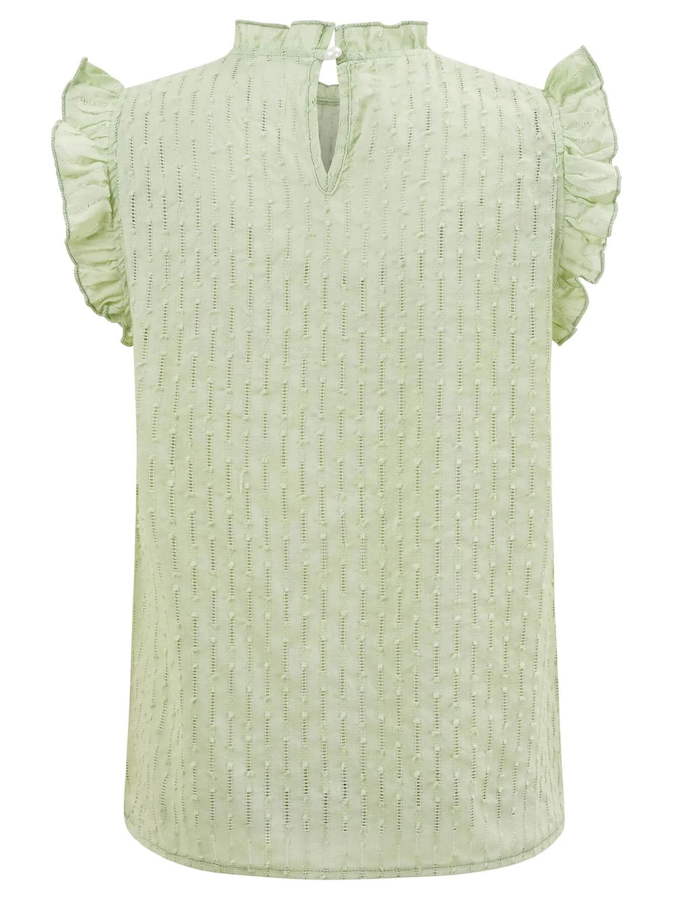 Arabella Eyelet Short Sleeve Top - Sage - Image 8