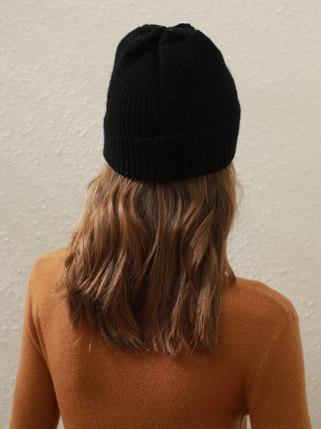 Arctic Velvet Wool Blend Beanie - black - Image 6