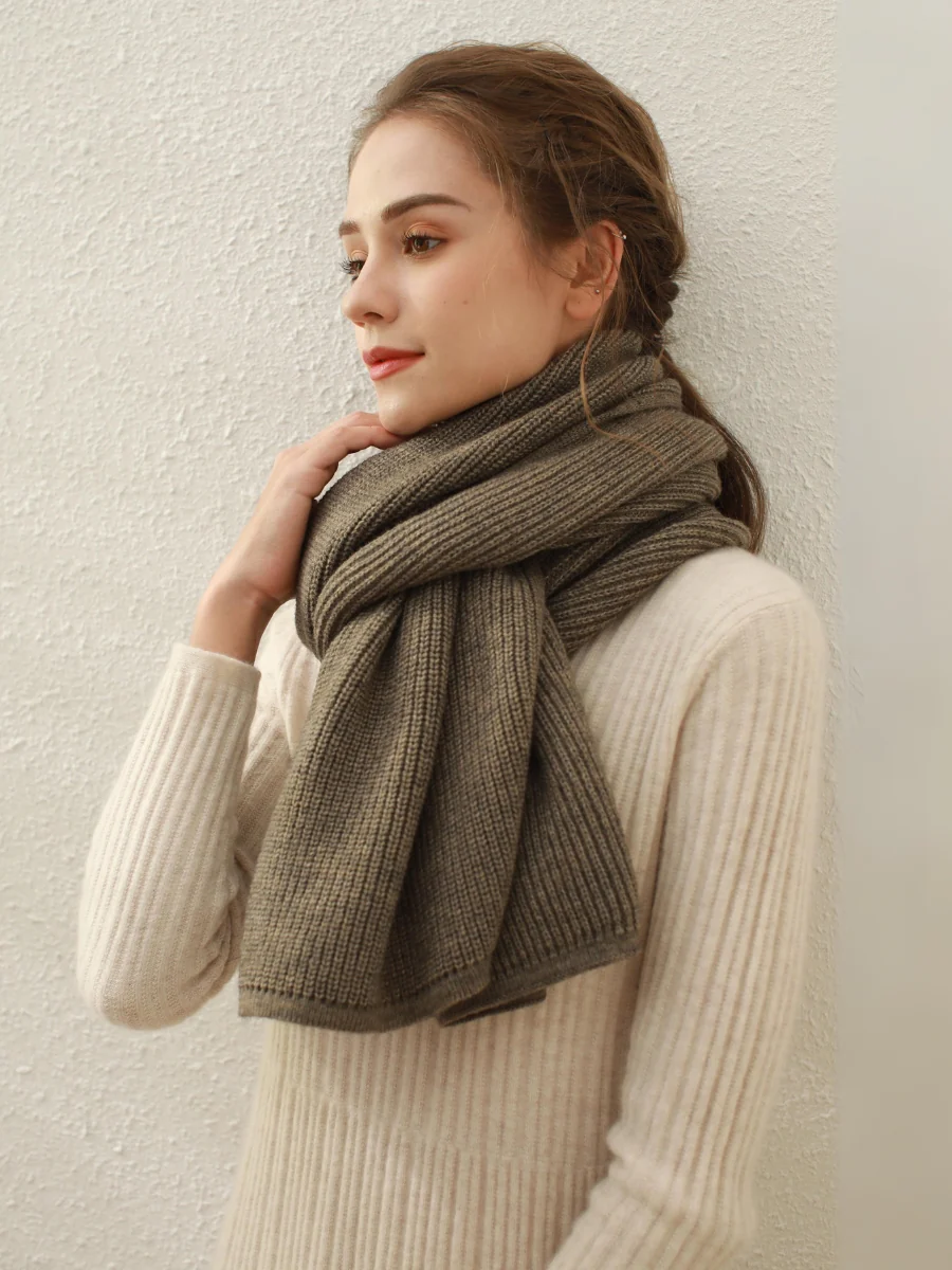 Arielle Cashmere blend Thread Scarf - Grey - Image 2