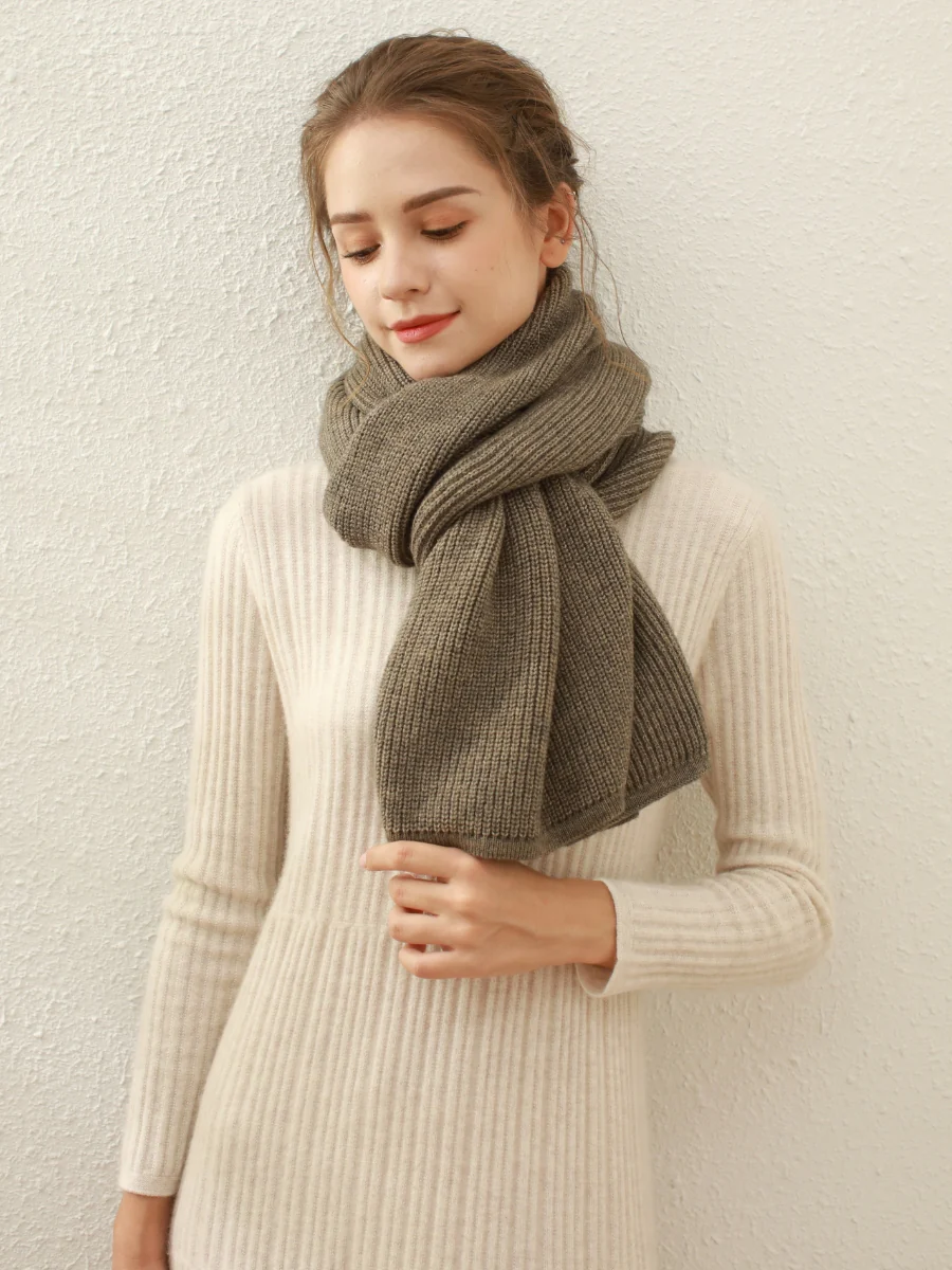 Arielle Cashmere blend Thread Scarf - Grey - Image 5