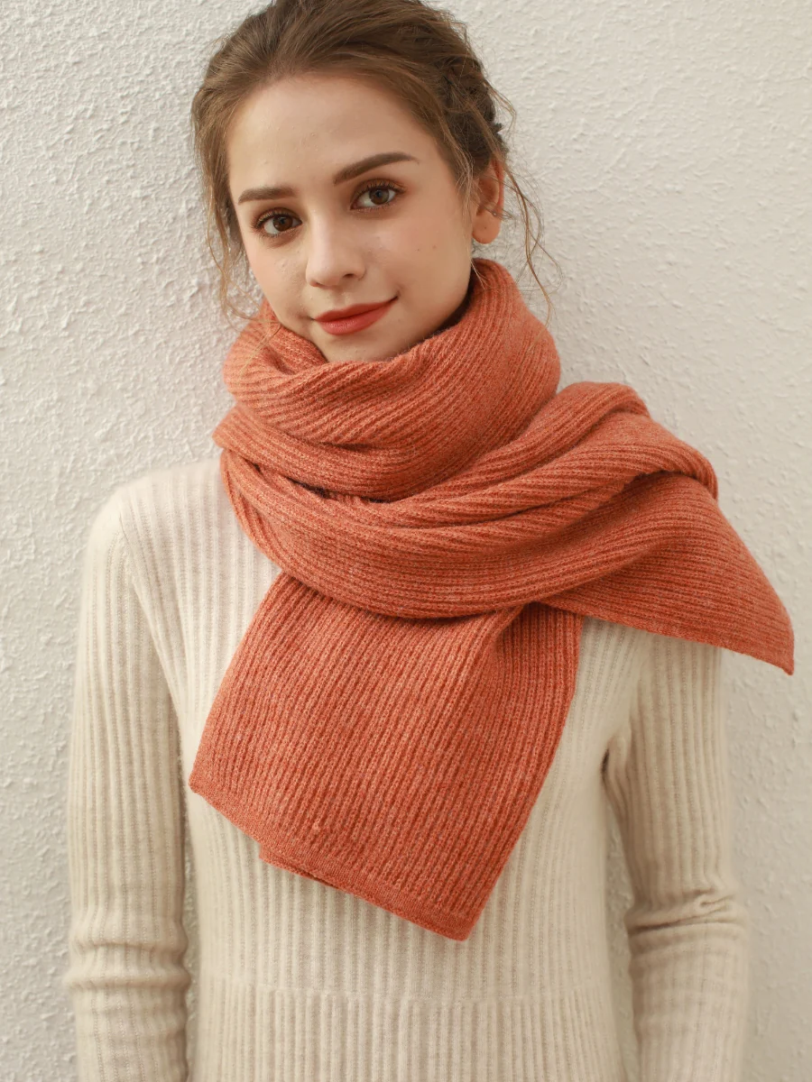 Arielle Cashmere blend Thread Scarf - Orange - Image 6
