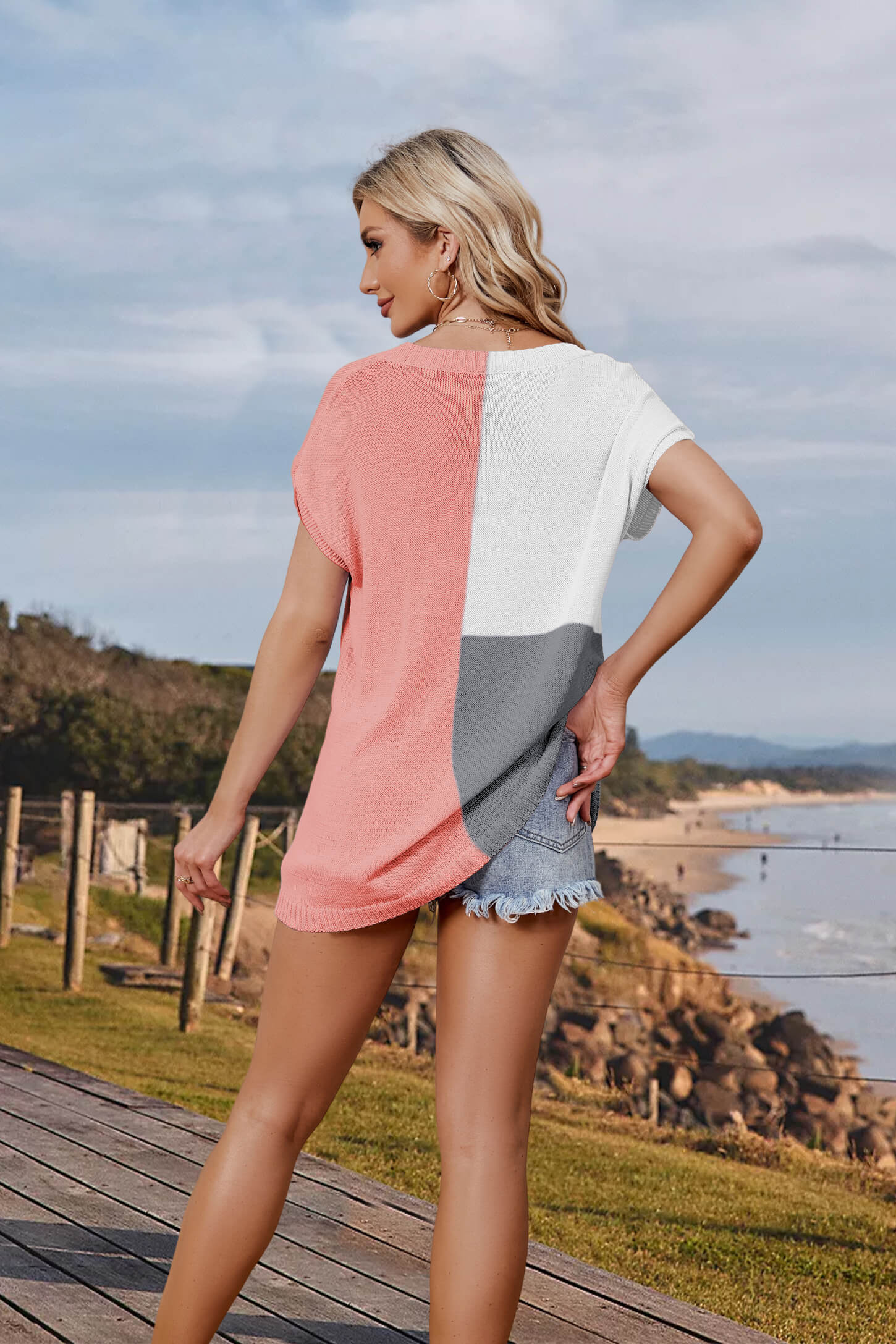 Arthur Knit Cotton Blend Color Block Tank - Image 11