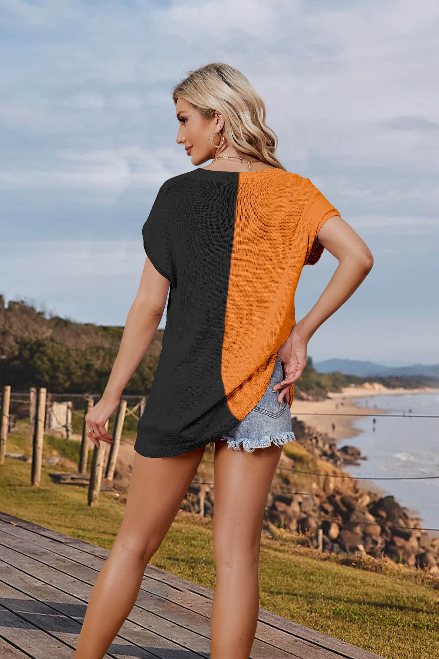 Arthur Knit Cotton Blend Color Block Tank - Image 14