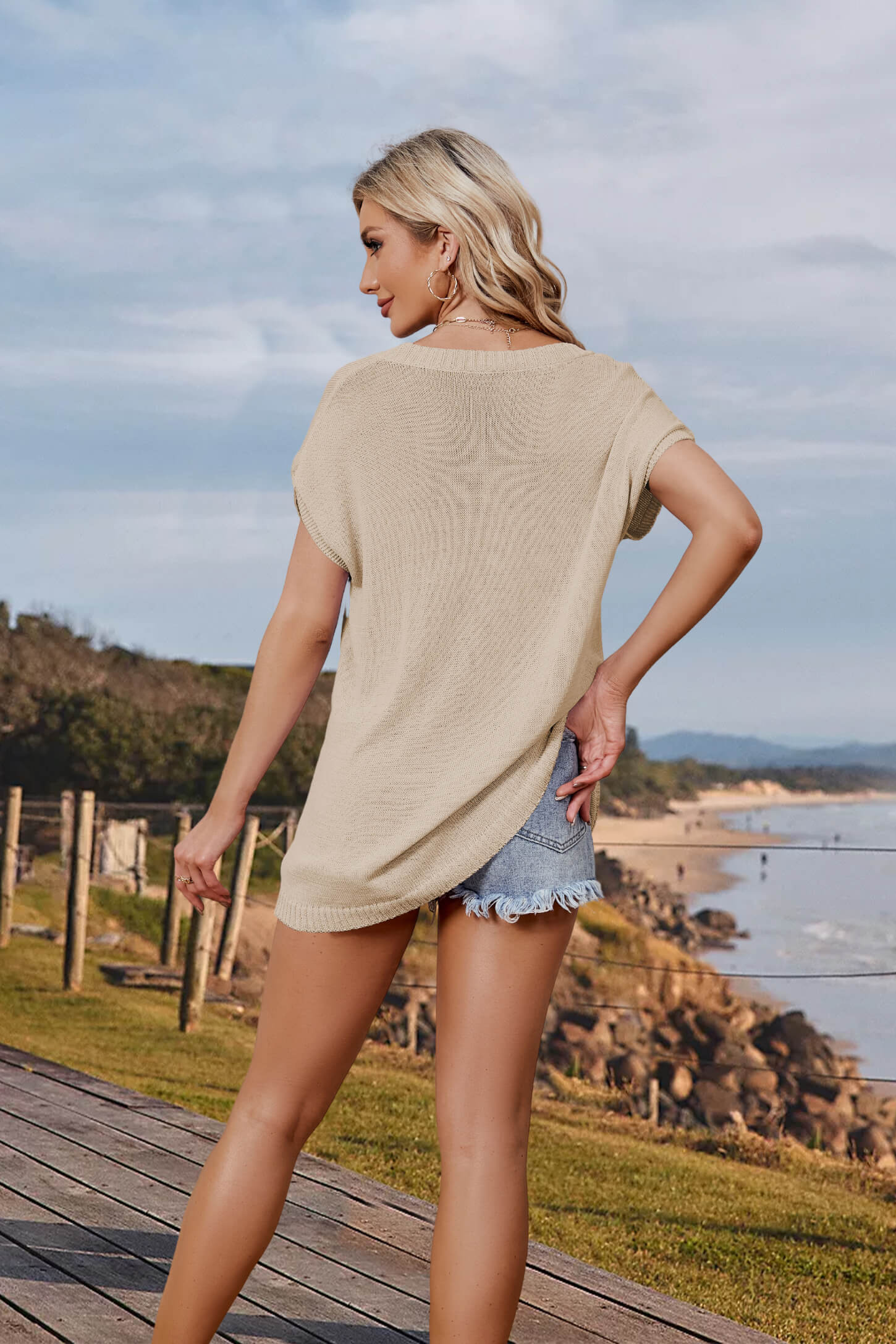 Arthur Knit Cotton Blend Top - Image 3