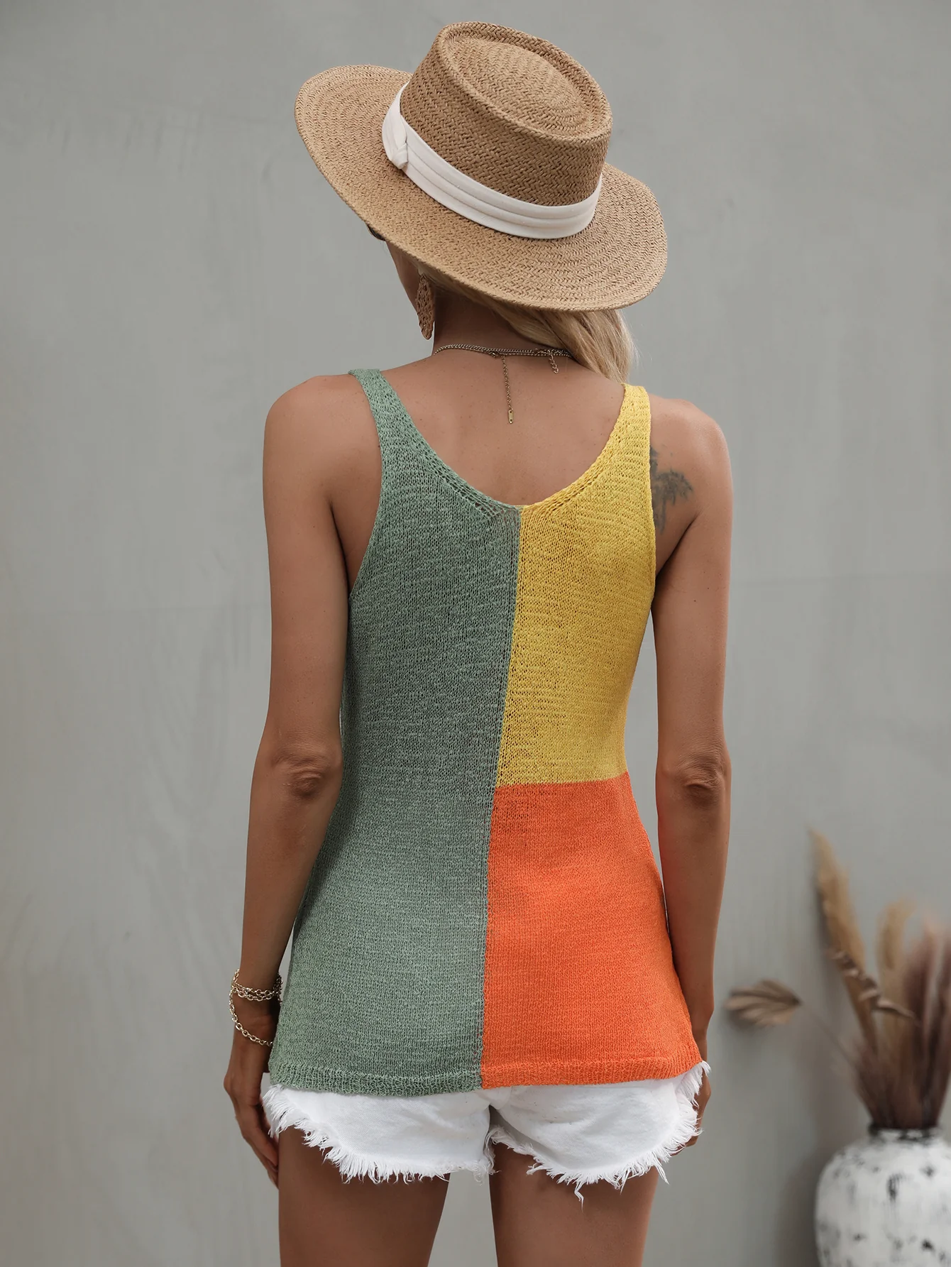 BABETTE KNIT TANK - SAGE - Image 3