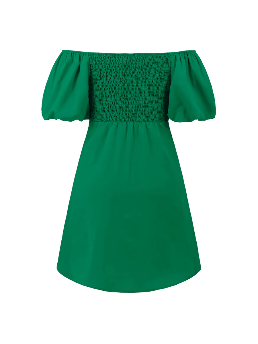 Baby Doll Cutout Mini Dress - Green - Image 7