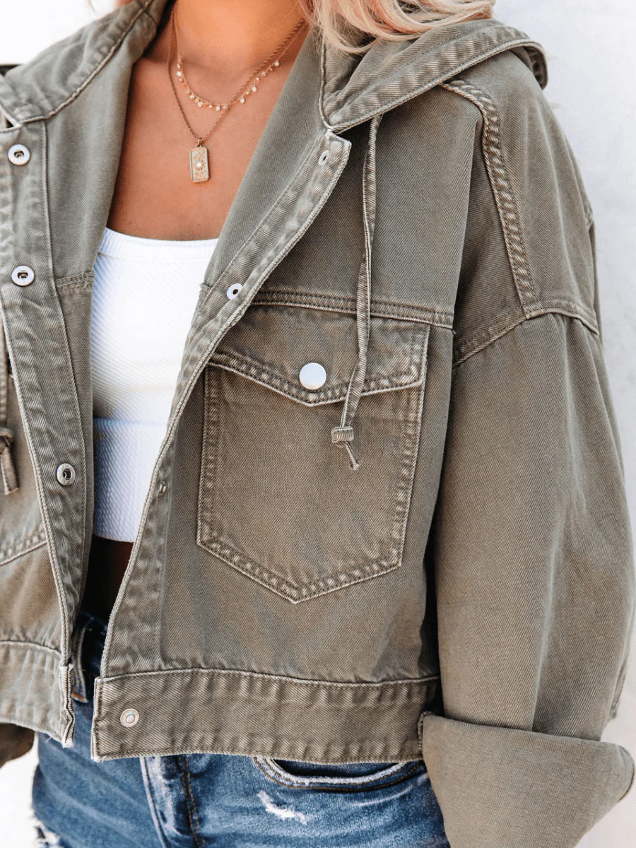 Bancroft Denim Hoodie Jacket - Image 8