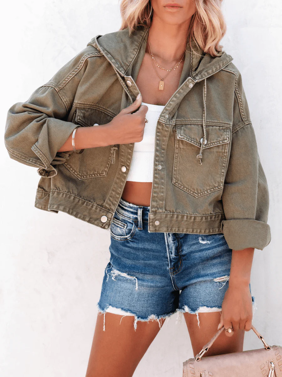 Bancroft Denim Hoodie Jacket - Image 9