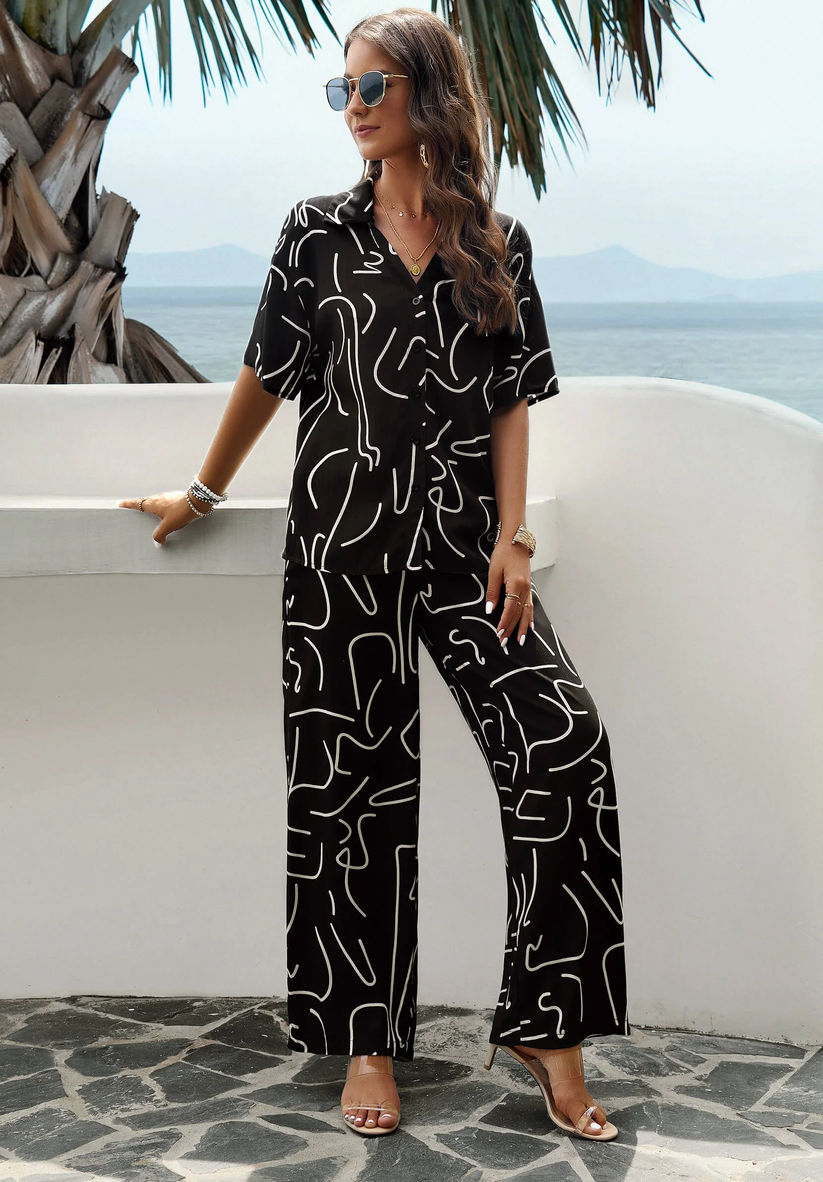 Beach Vacation Matching Set - Black - Image 2