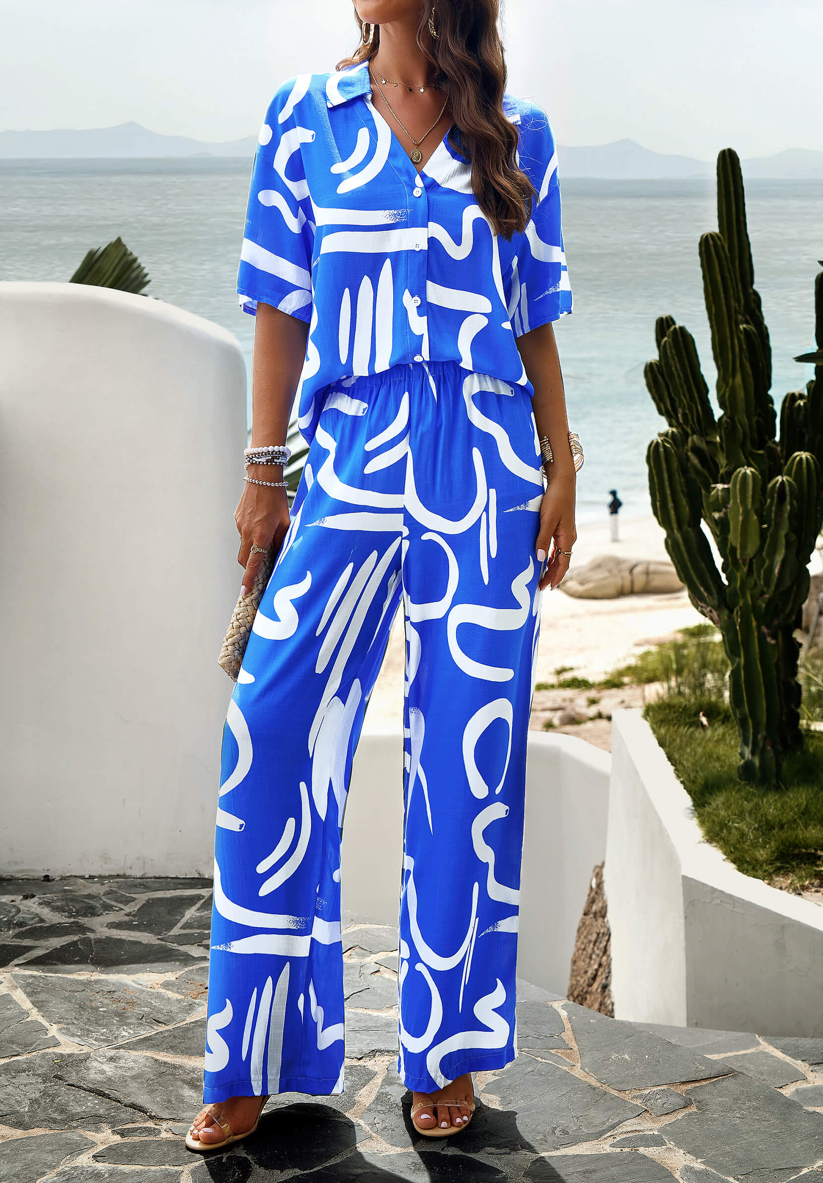 Beach Vacation Matching Set - Blue - Image 6