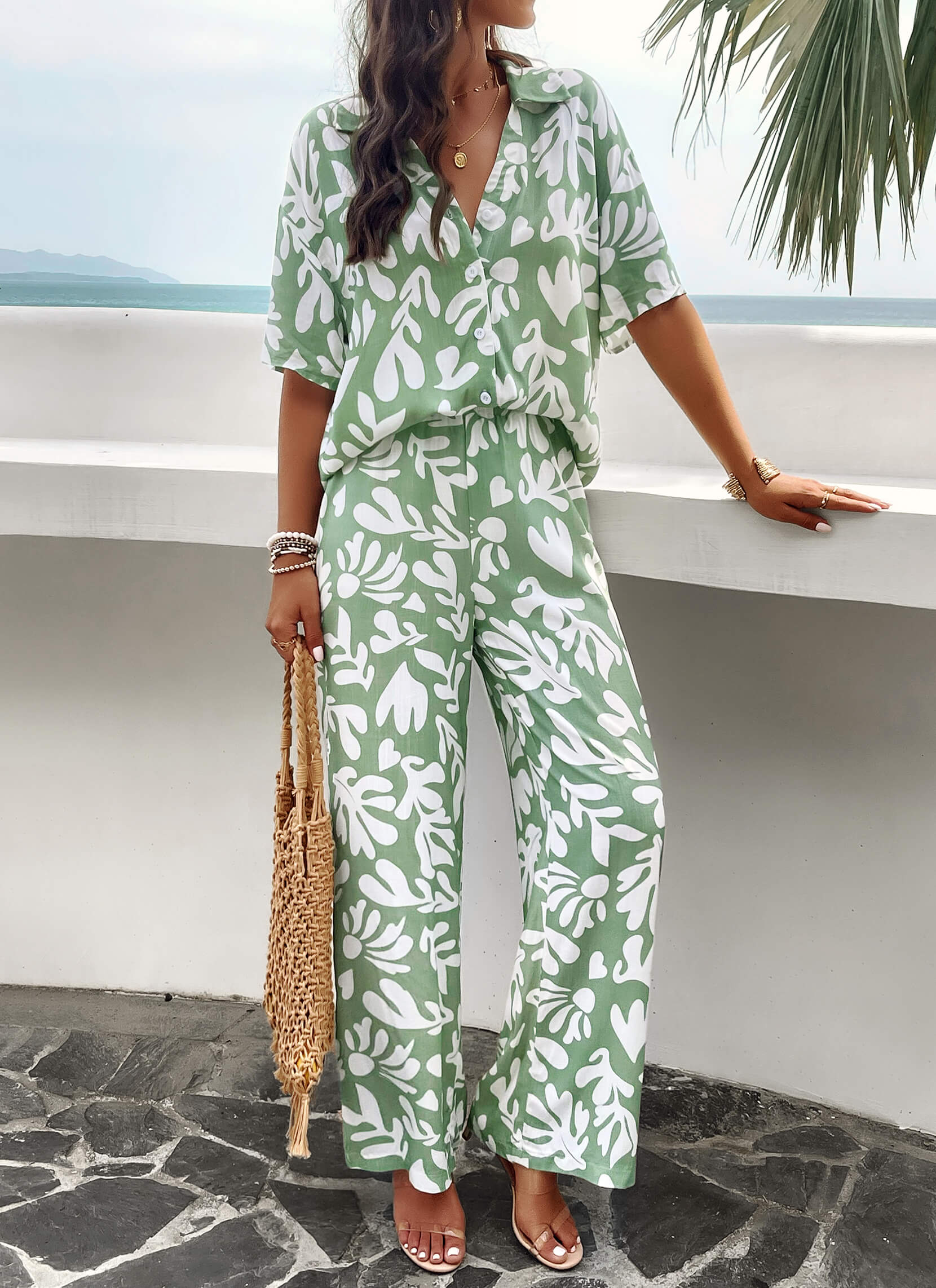 Beach Vacation Matching Set - Sage - Image 3