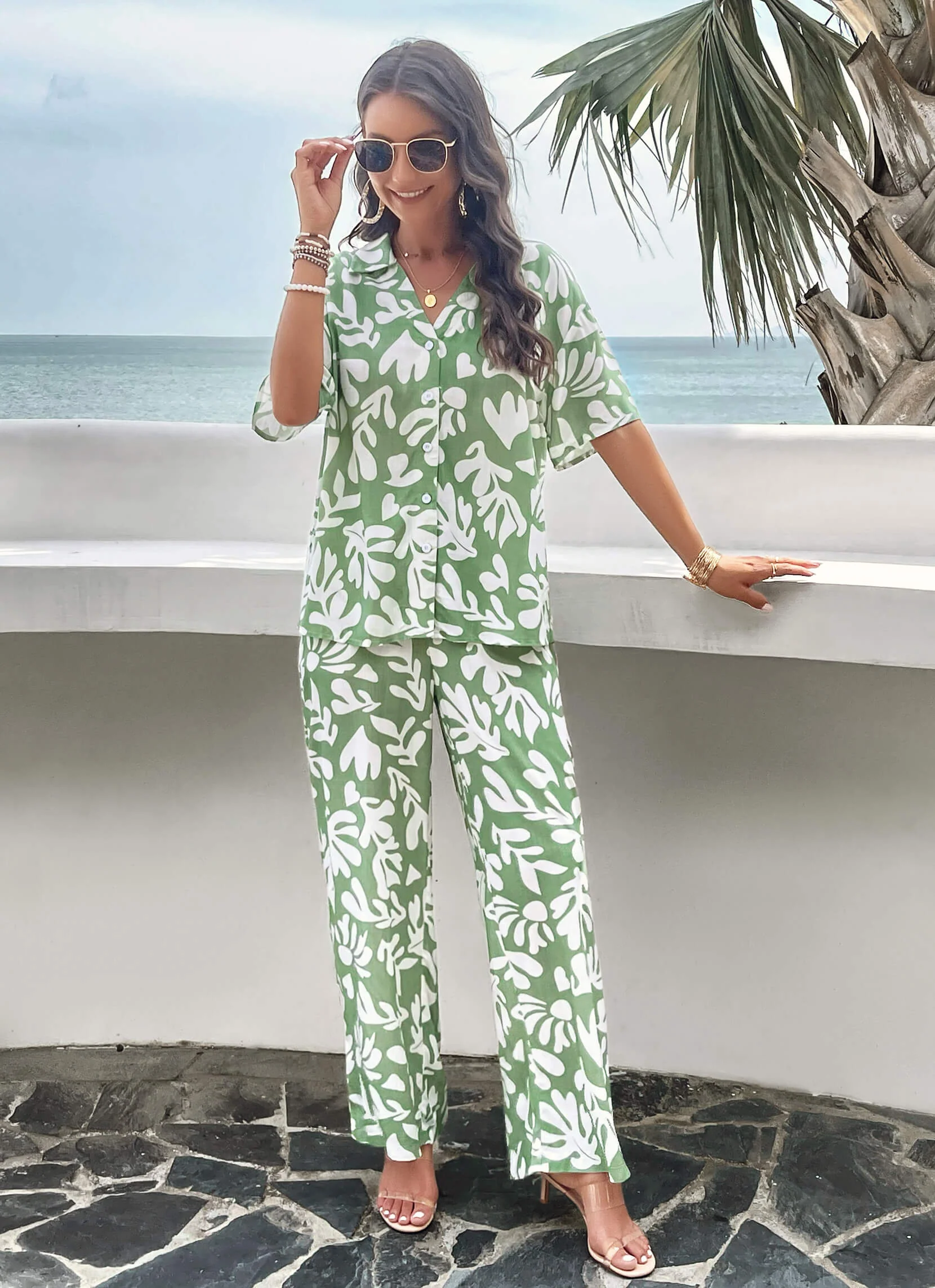 Beach Vacation Matching Set - Sage - Image 5