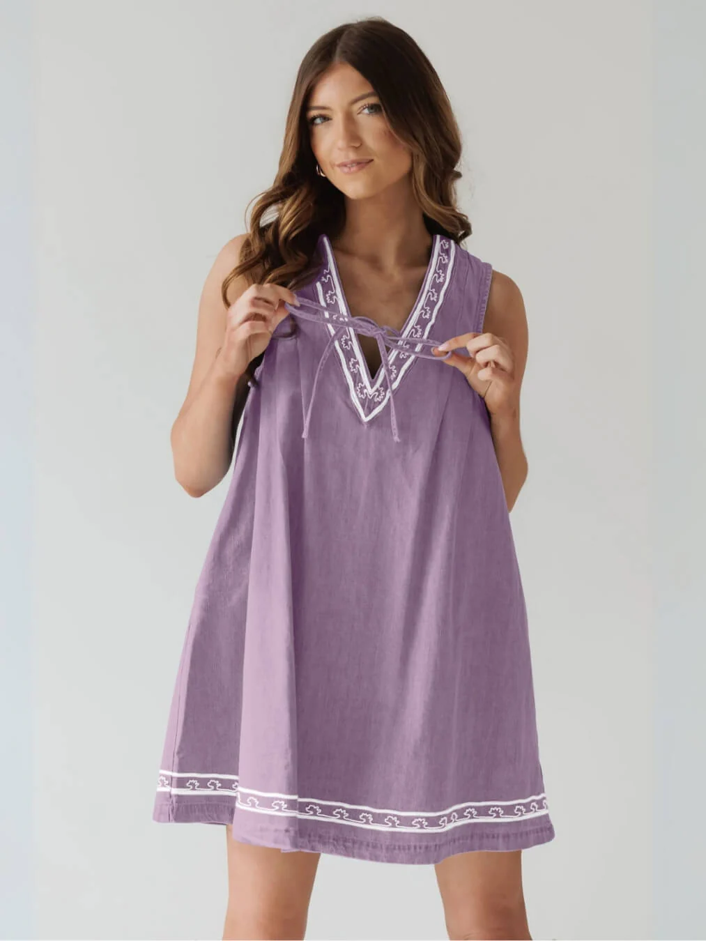 Beatrice Denim Mini Dress - Image 13