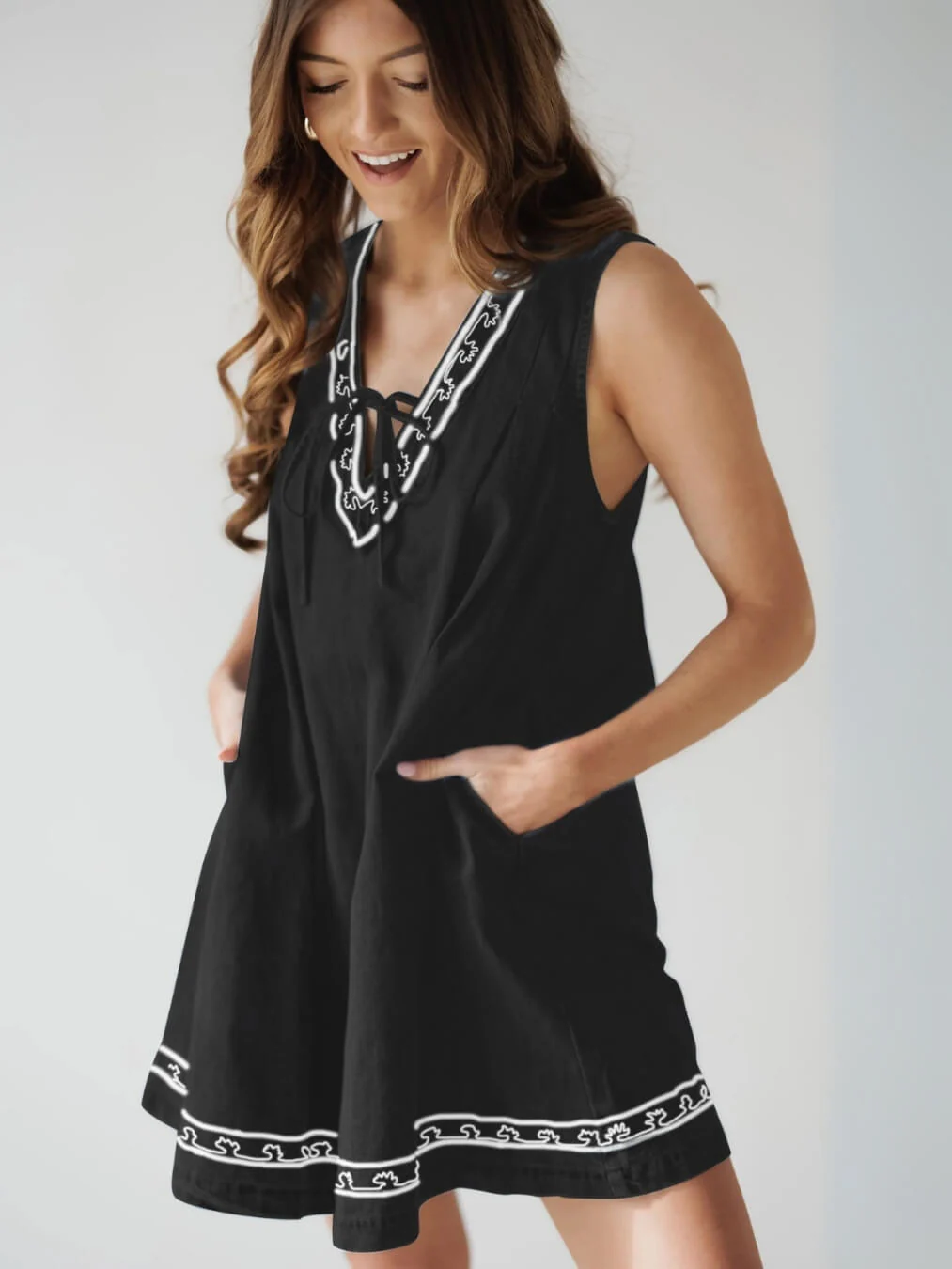 Beatrice Denim Mini Dress - Image 8