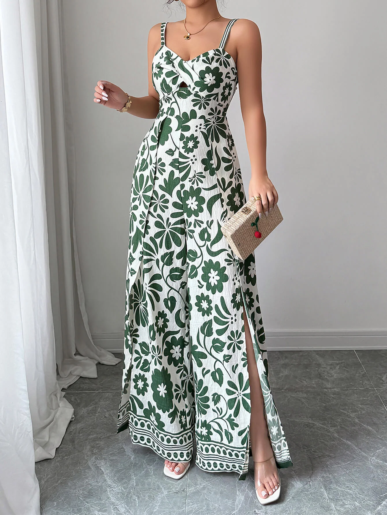 Bliss Escape Floral Jumpsuit - green - Image 2