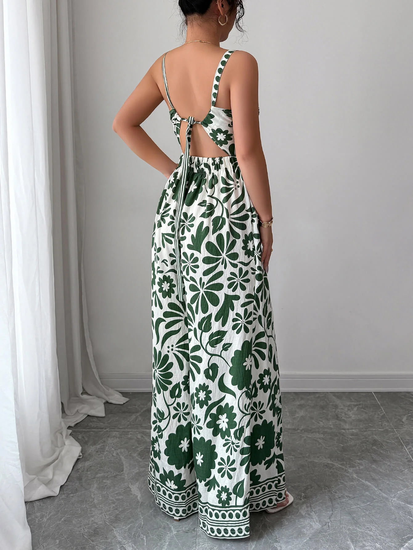 Bliss Escape Floral Jumpsuit - green - Image 3