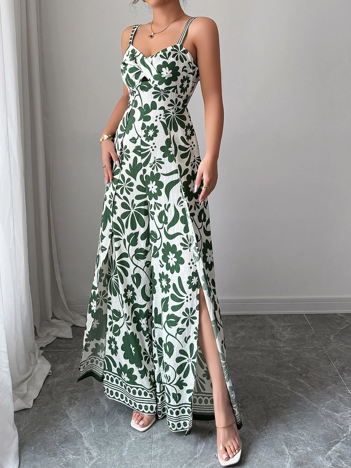 Bliss Escape Floral Jumpsuit - green - Image 5