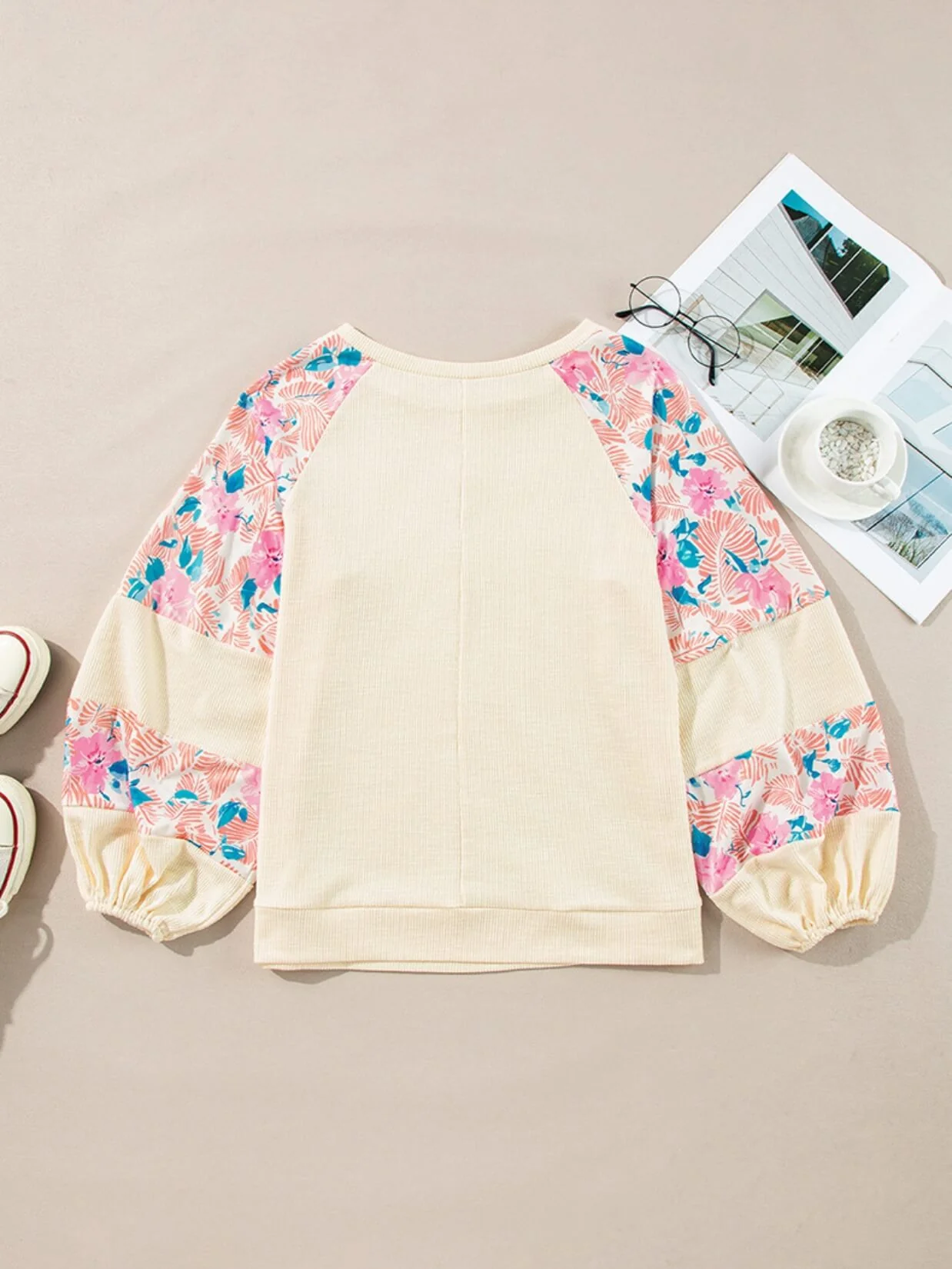 Blooming Spring Belle Floral Sleeve Sweater - Image 5