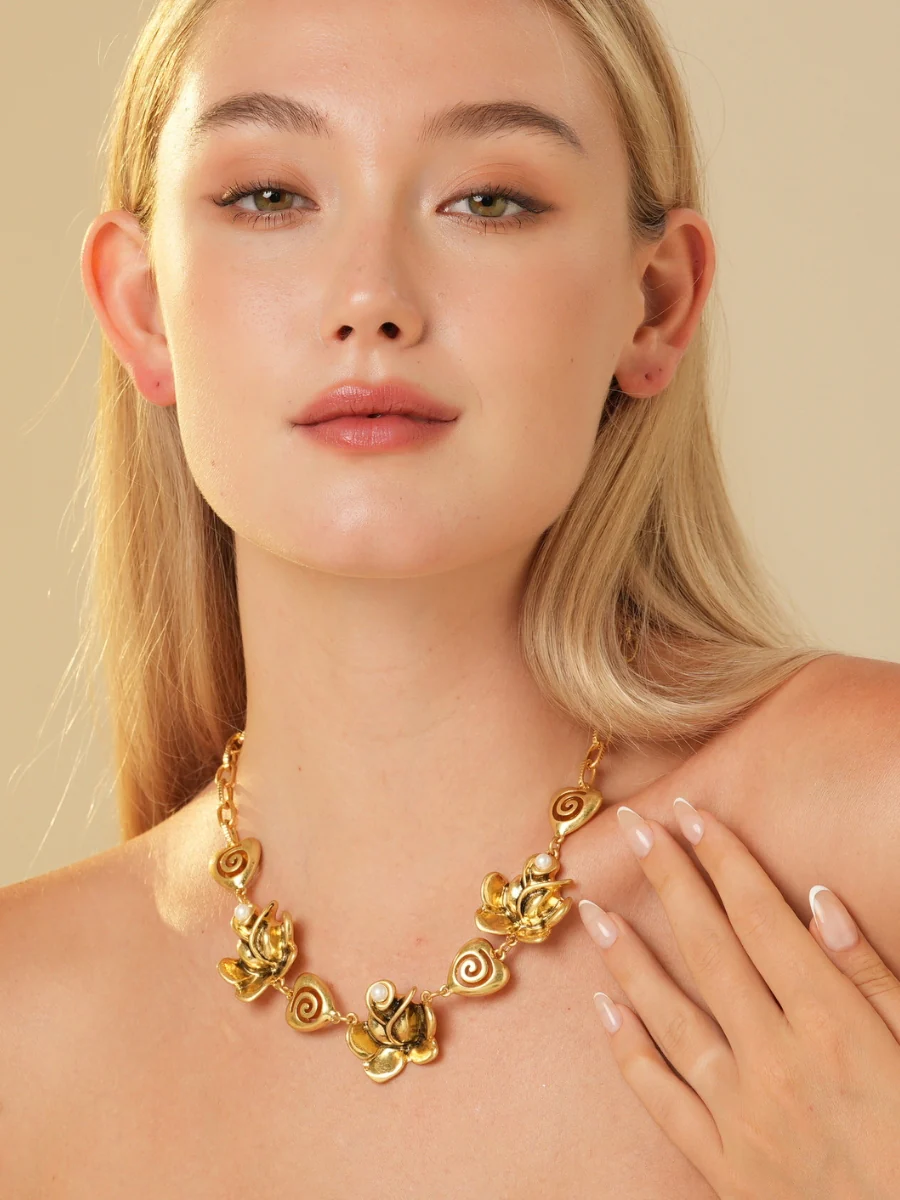 Blossom Heart Charm Necklace - Image 2