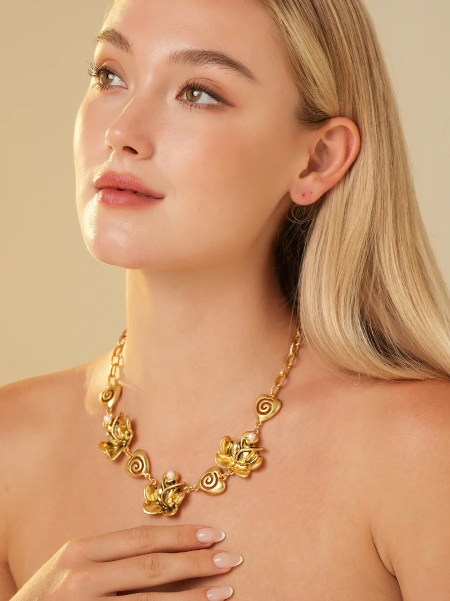 Blossom Heart Charm Necklace - Image 5