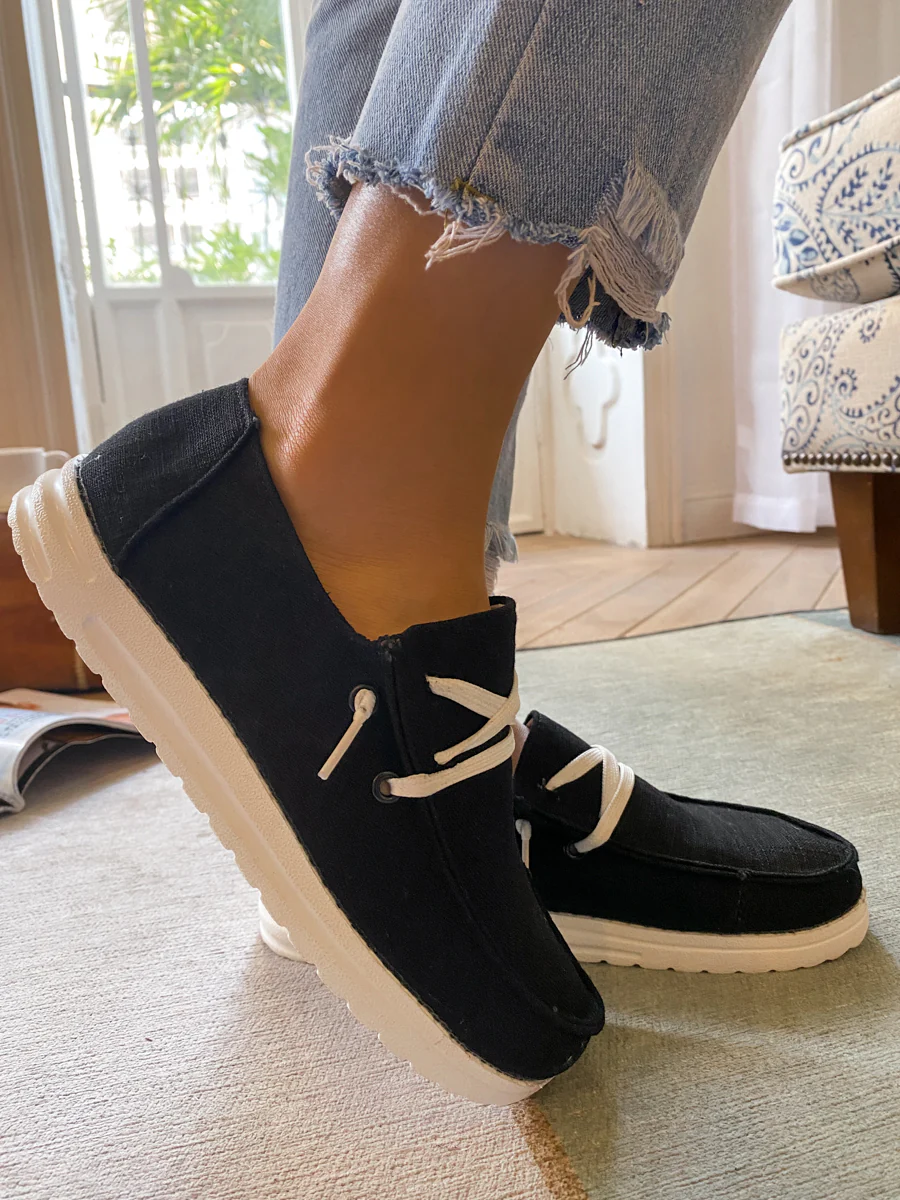 Boat Shoes Sneakers Sip On Flat Shoes - EN BLOOM - Image 3