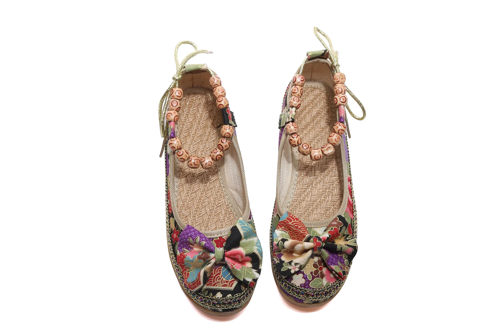 Cactus Rose | Buddha Beads Flat Loafer - Image 3