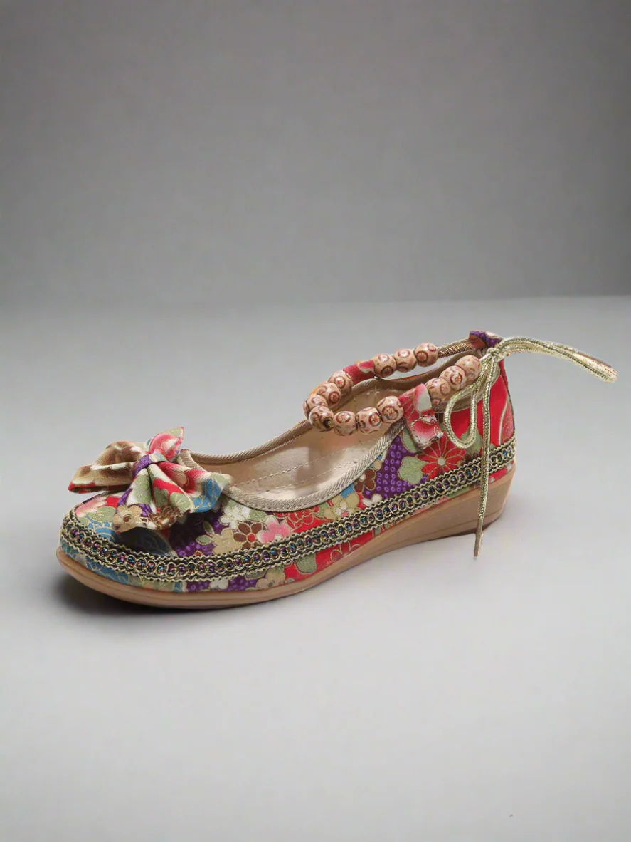 Cactus Rose | Buddha Beads Flat Loafer - Image 4