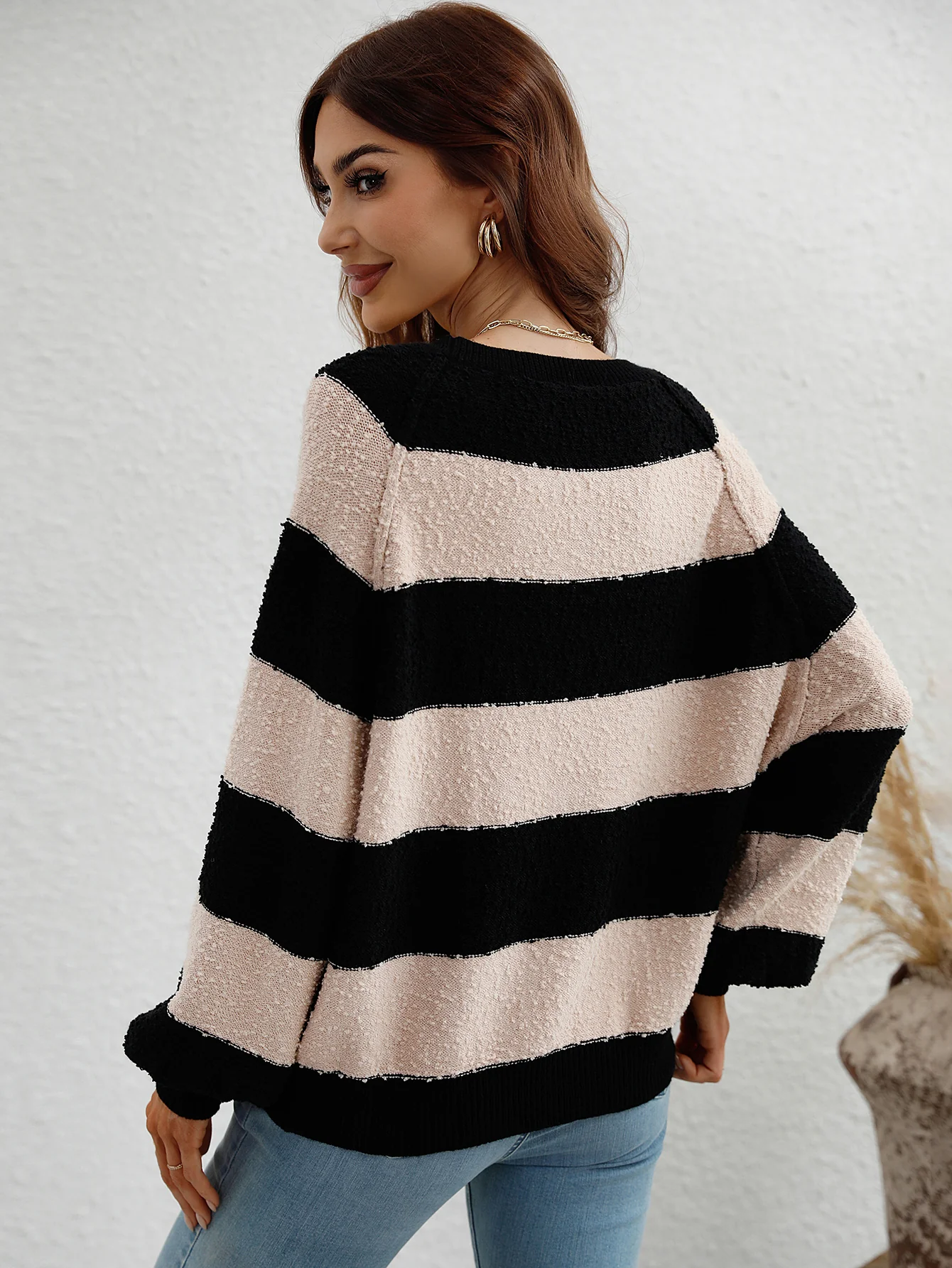 BRANDY KNIT SWEATER - BEIGE - Image 3