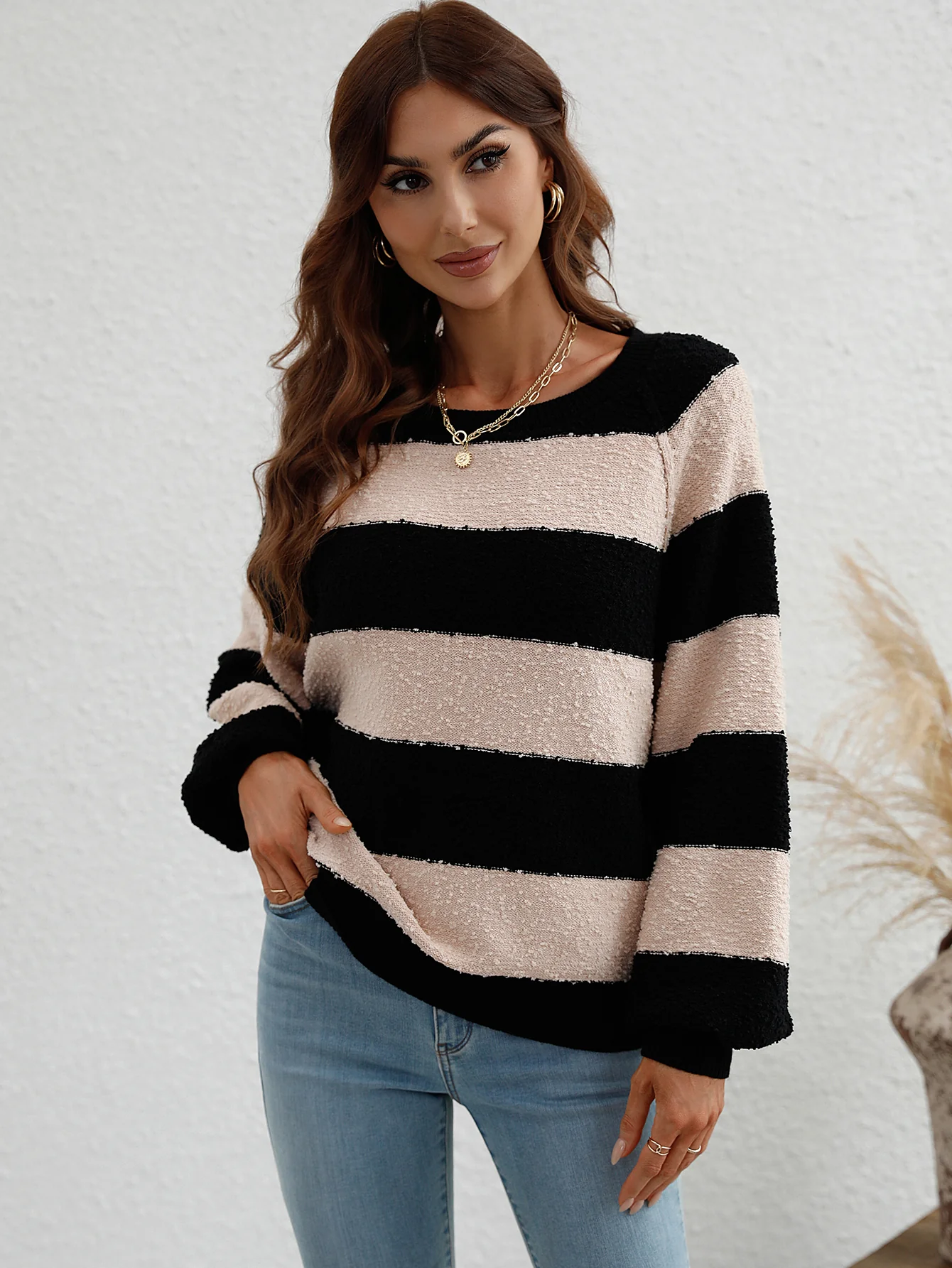 BRANDY KNIT SWEATER - BEIGE - Image 7