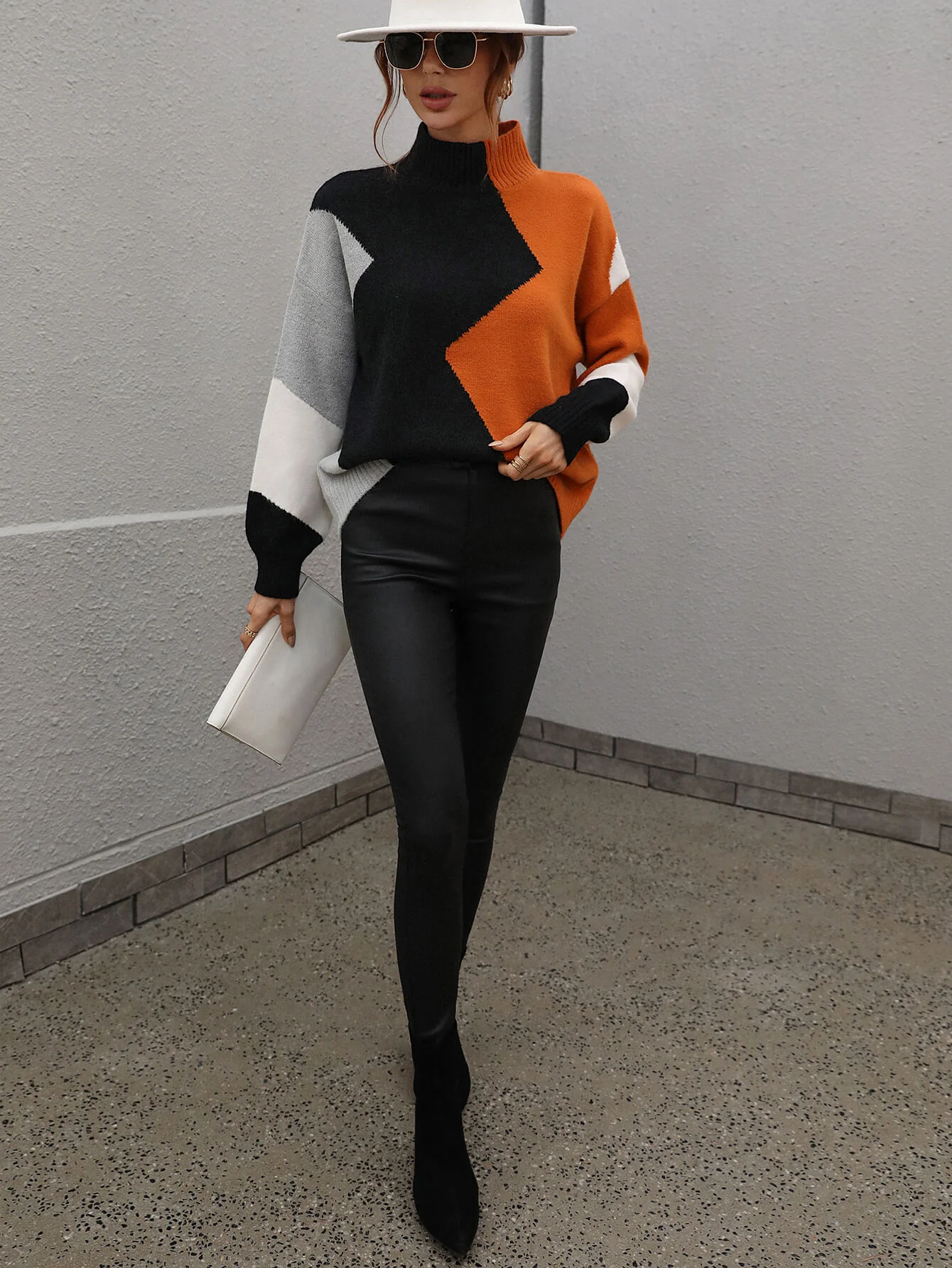 BRANDY KNIT SWEATER - BLACK - Image 2
