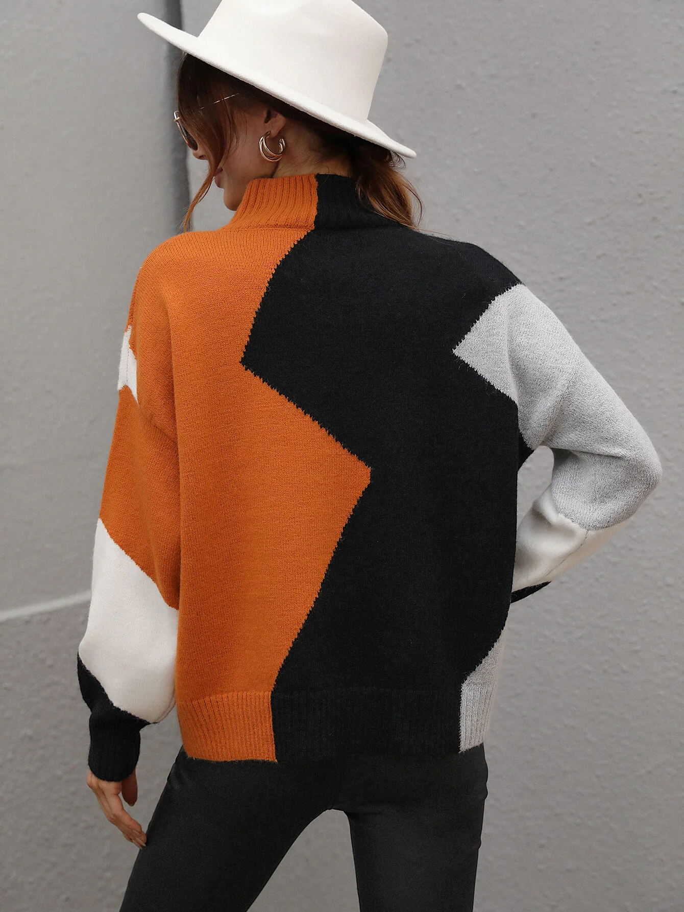 BRANDY KNIT SWEATER - BLACK - Image 3