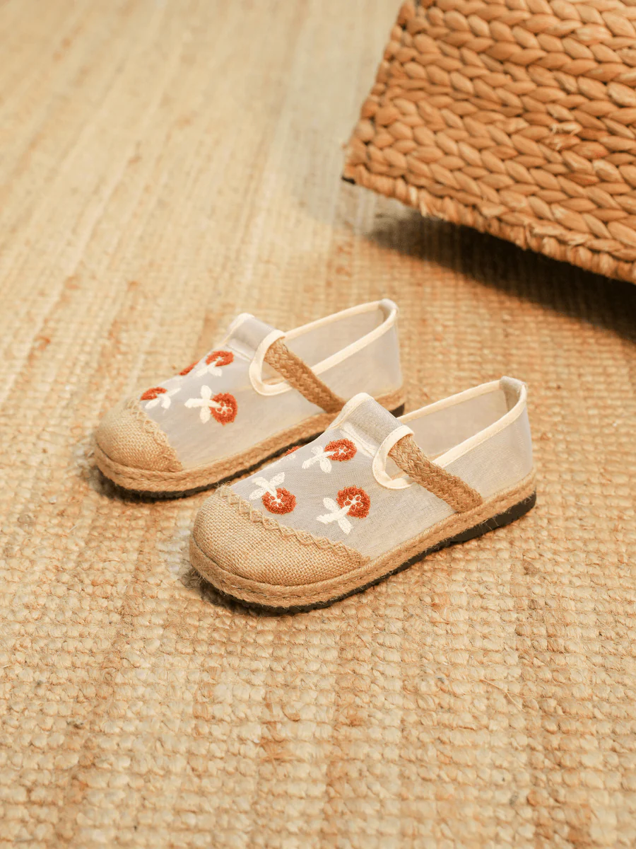 CACTUS ROSE | DAISY EMBROIDERED ESPADRILLE LINEN LOAFER - Image 2