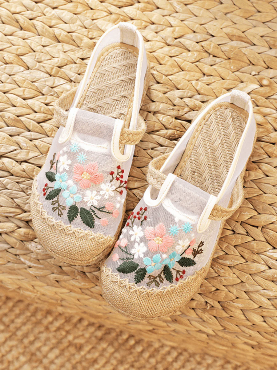 CACTUS ROSE | EMBROIDERED BLOSSOM ESPADRILLE LOAFER - Image 3