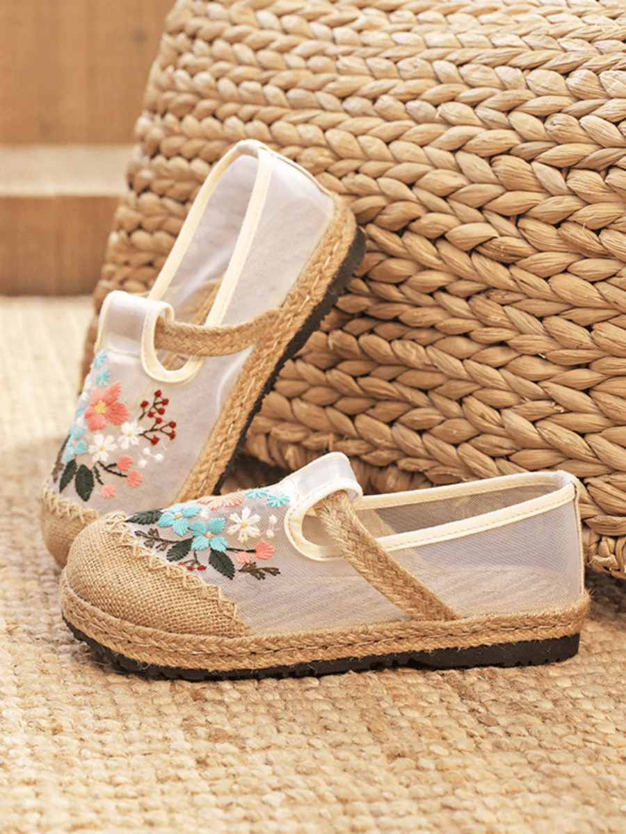 CACTUS ROSE | EMBROIDERED BLOSSOM ESPADRILLE LOAFER - Image 4