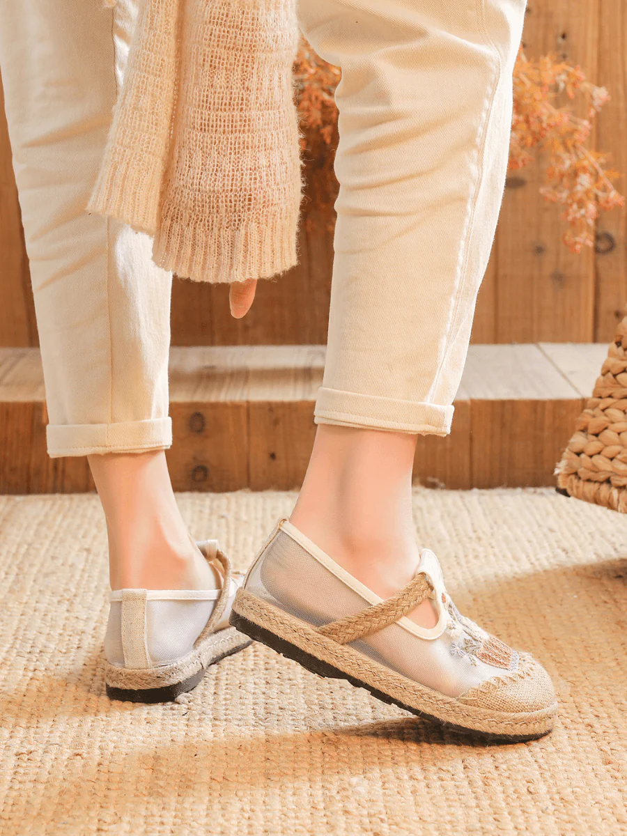 Cactus Rose | Garden Gala Embroidered Mesh Loafer - Image 5