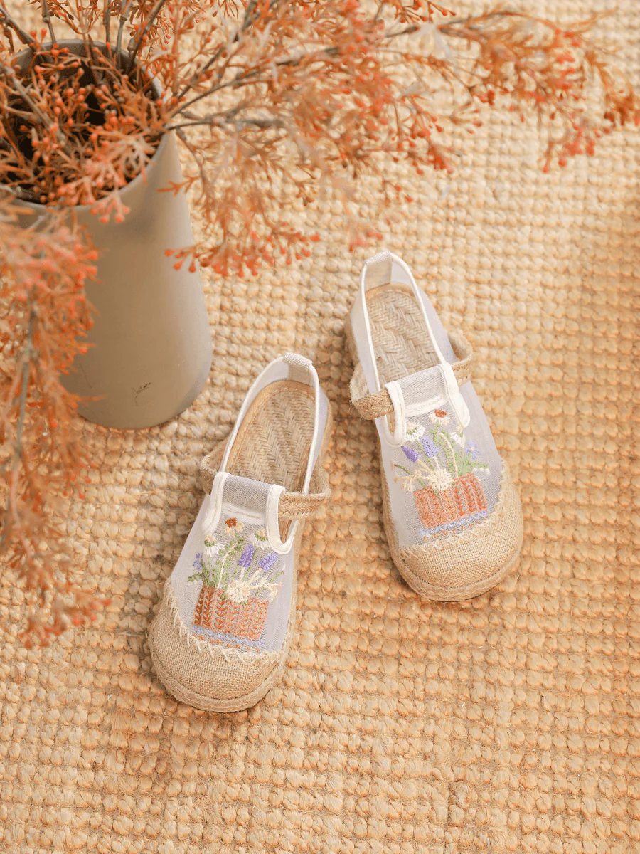 Cactus Rose | Garden Gala Embroidered Mesh Loafer - Image 6