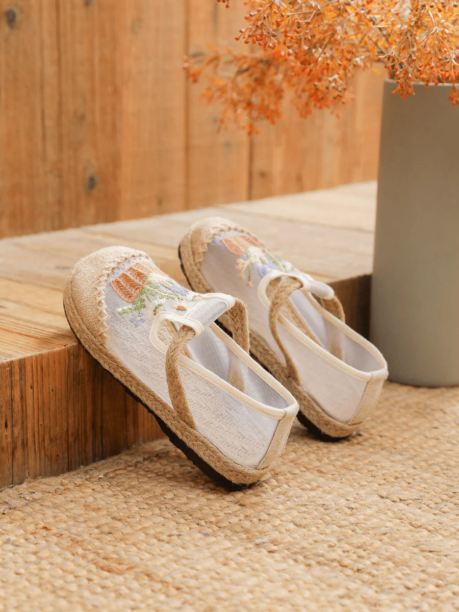 Cactus Rose | Garden Gala Embroidered Mesh Loafer - Image 7