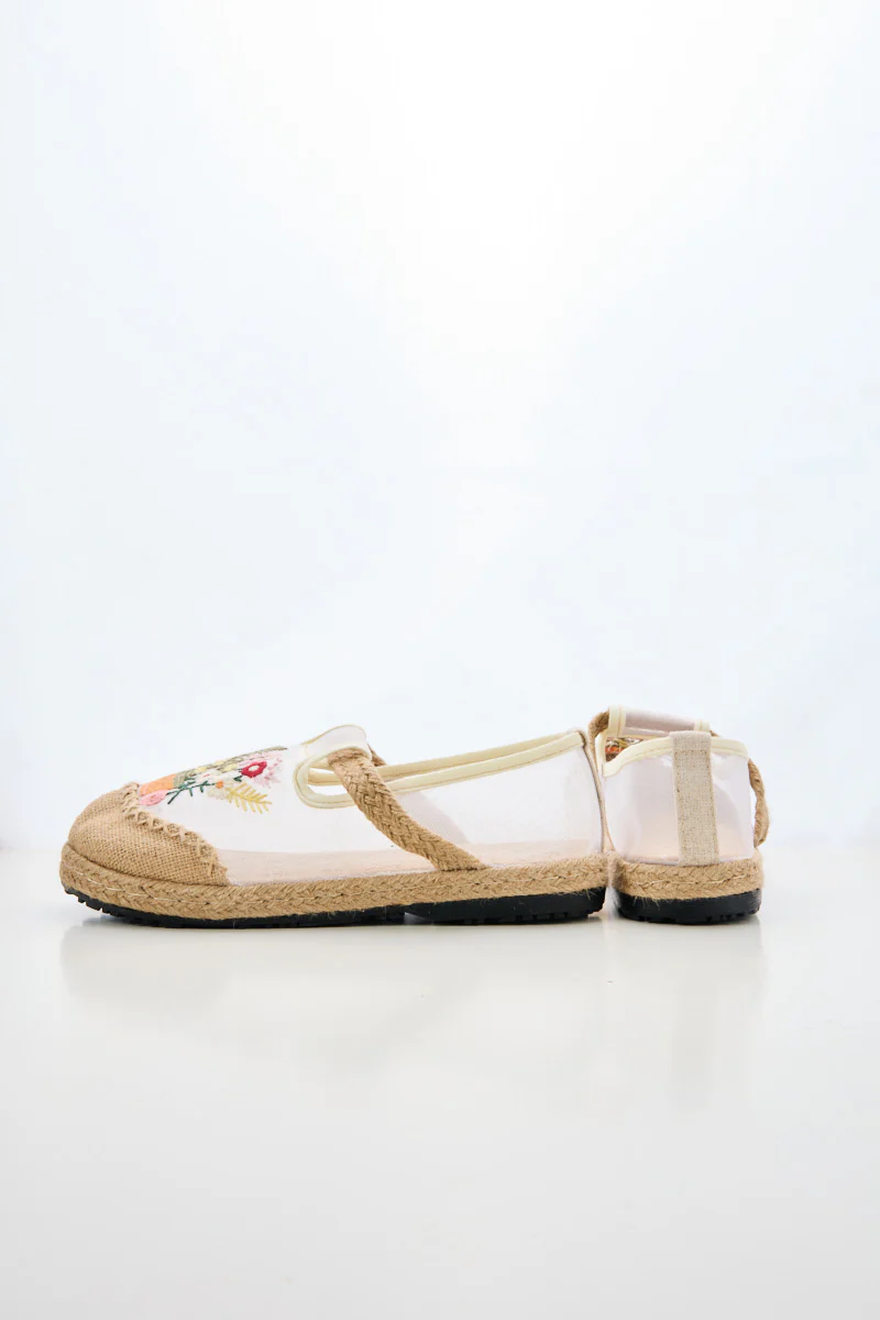 Cactus Rose | Gracelynn Floral Embroidered Mesh Loafer - Image 10