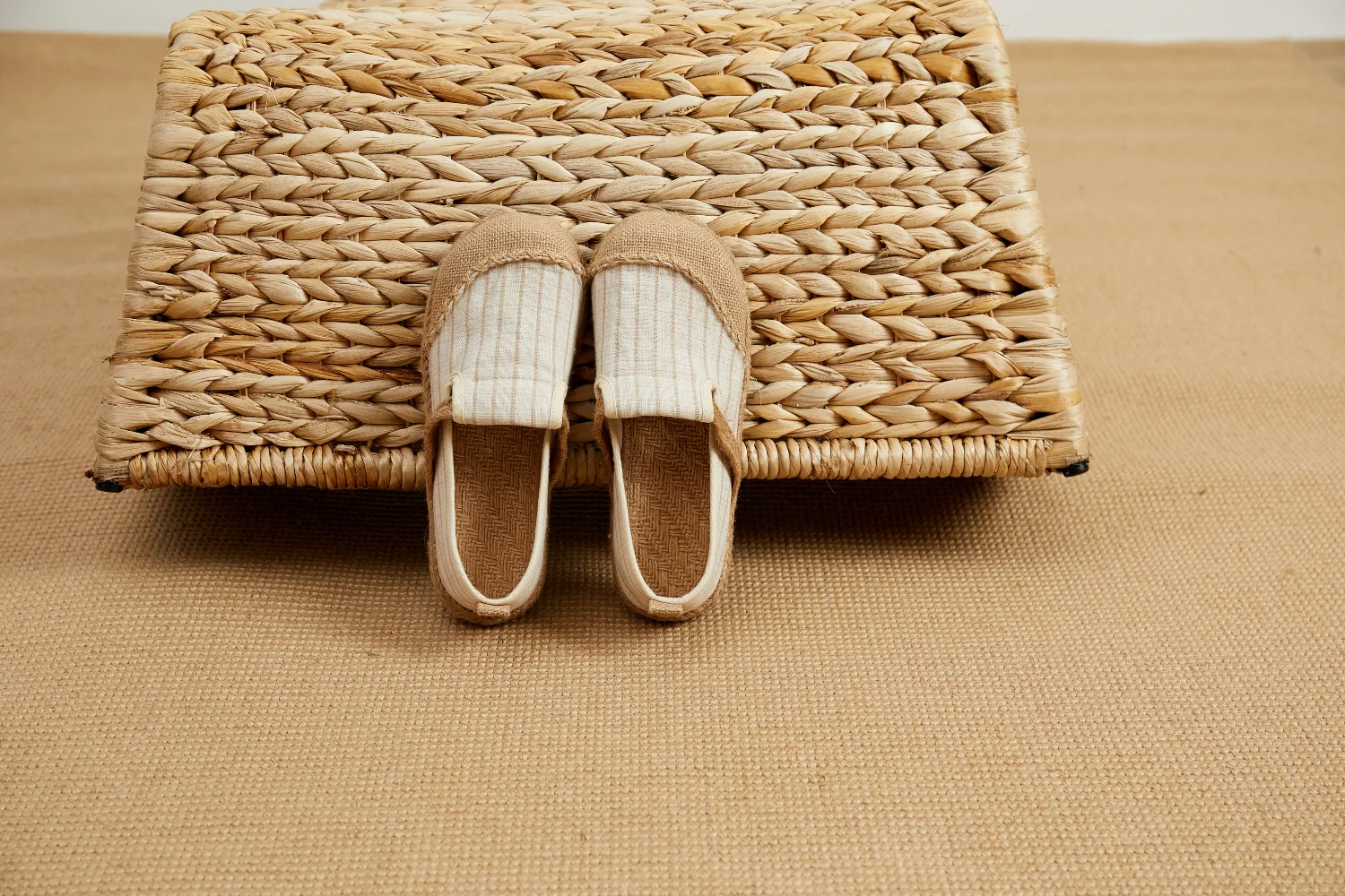 Cactus Rose |Stripe Strap-Accent Espadrilles Loafers - Women - Image 3