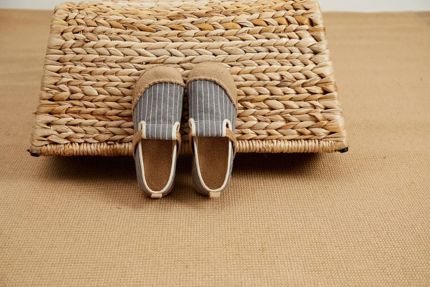 Cactus Rose |Stripe Strap-Accent Espadrilles Loafers - Women - Image 8